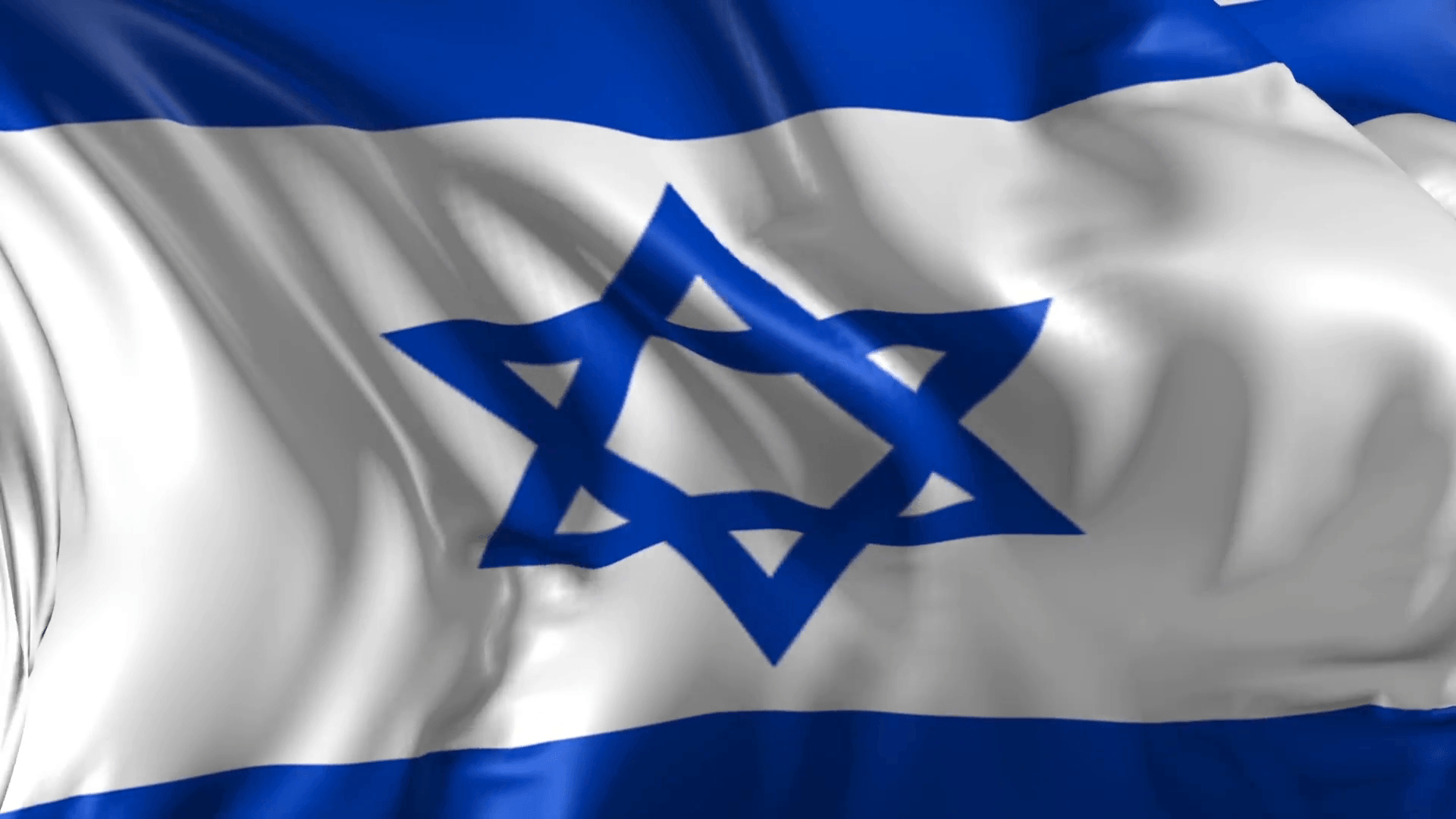 1920x1080 Flag of Israel- Beautiful 3D animation of The Flag of Israel, Desktop