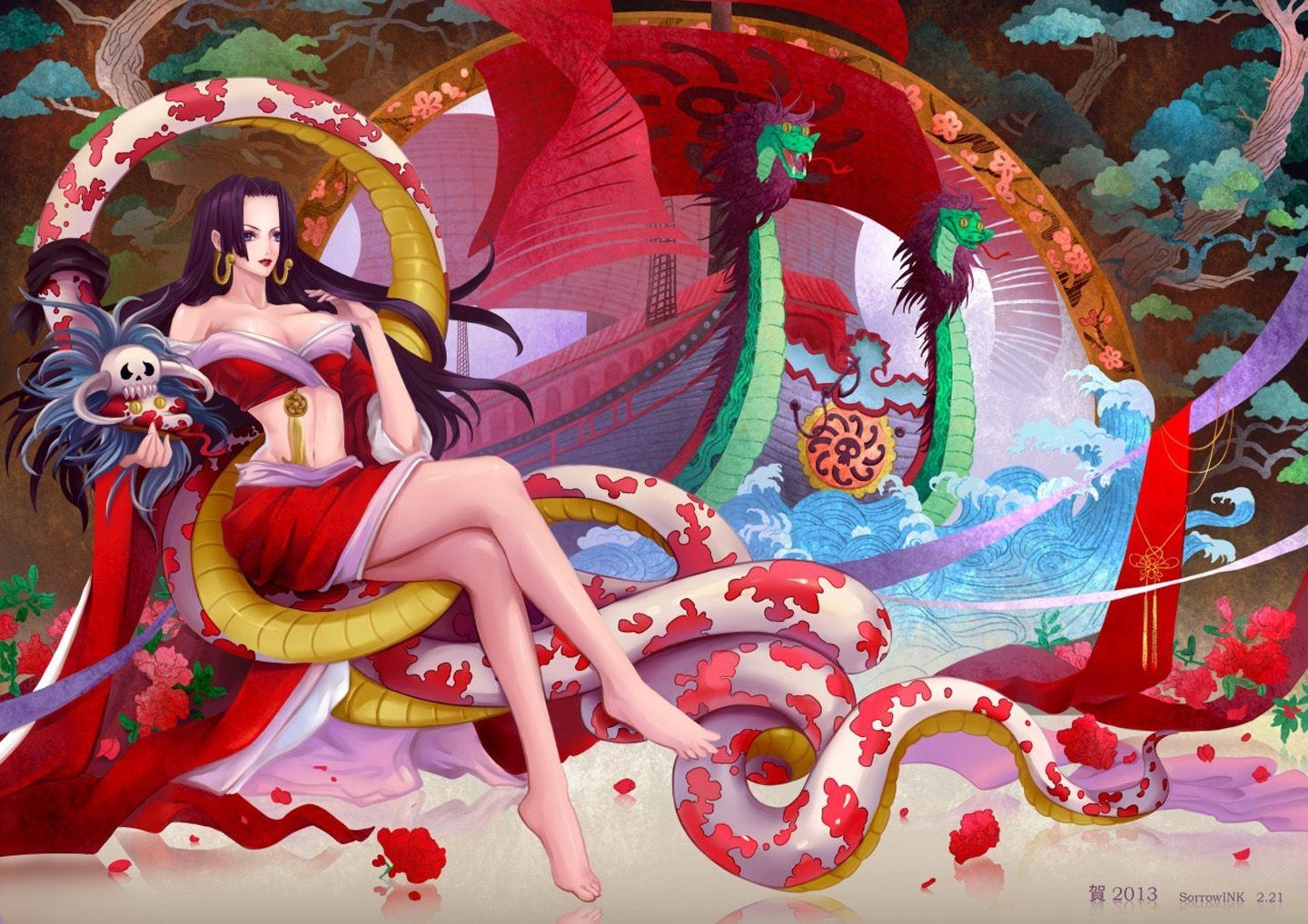 1440x1020 hd wallpaper: Boa Hancock One Piece 1653, Desktop