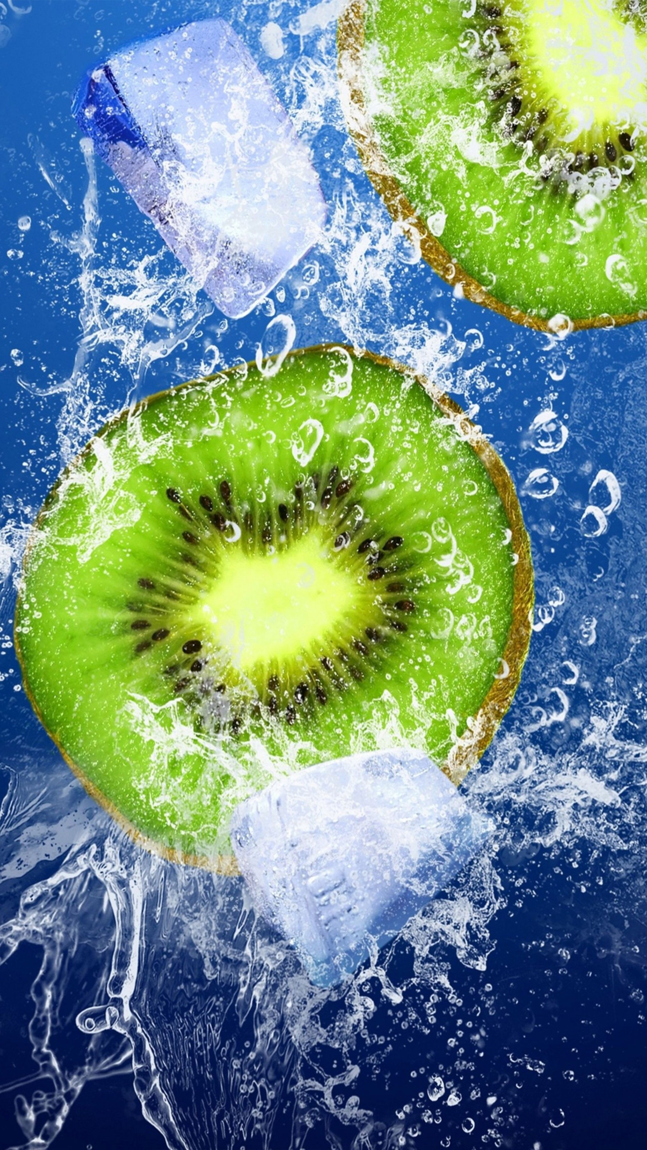 2160x3840 Kiwi Ice Underwater 4K Ultra HD Mobile Wallpaper, Phone