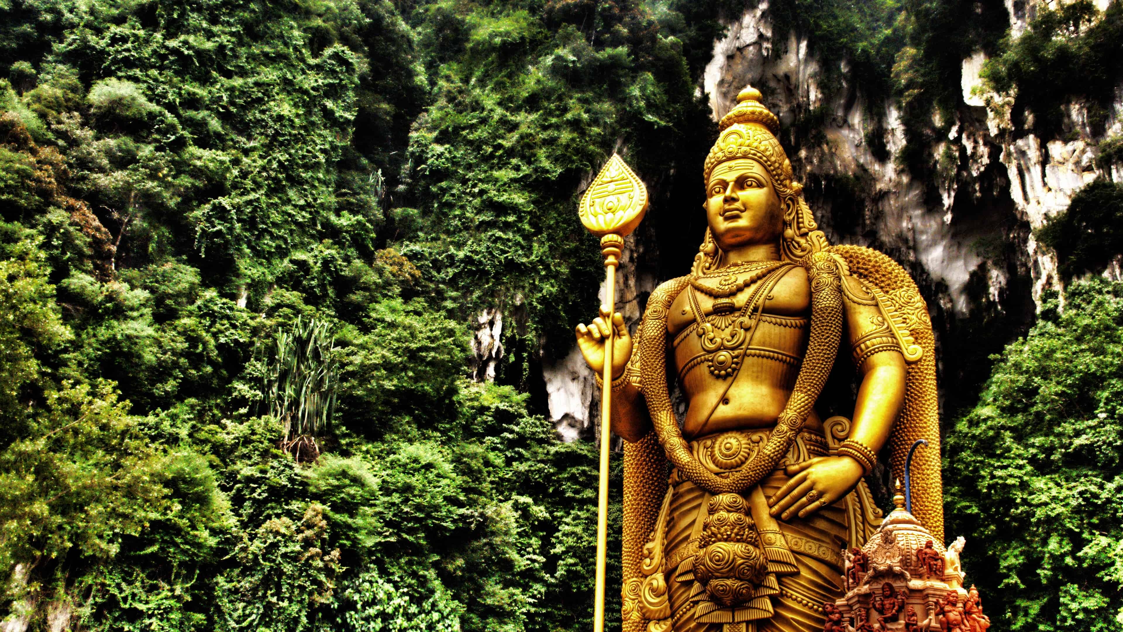 3840x2160 Kartikeya Statue Batu Caves Gombak Malaysia UHD 4K Wallpaper, Desktop