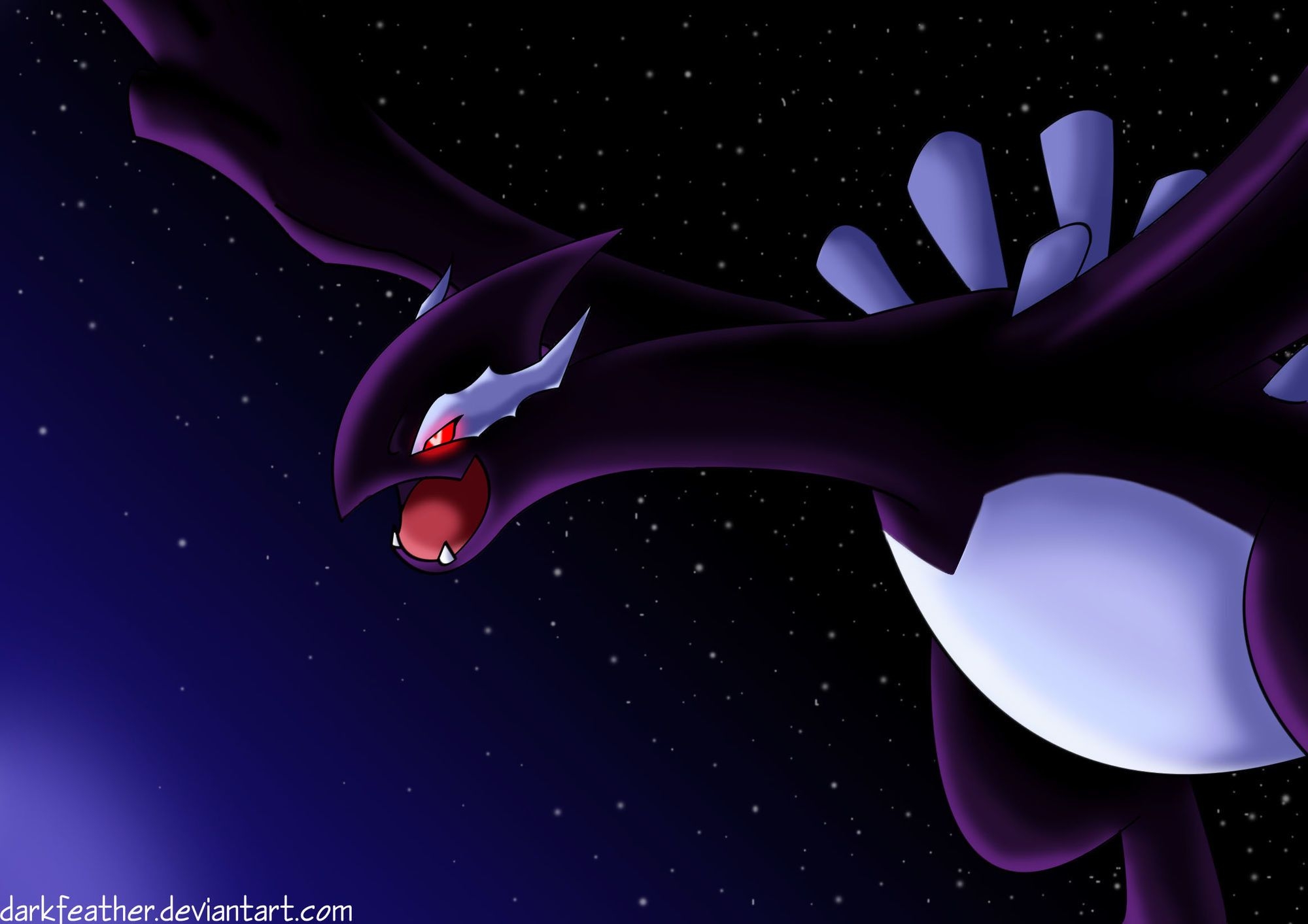 2000x1420 Pokemon Dark Lugia Wallpaper, Desktop