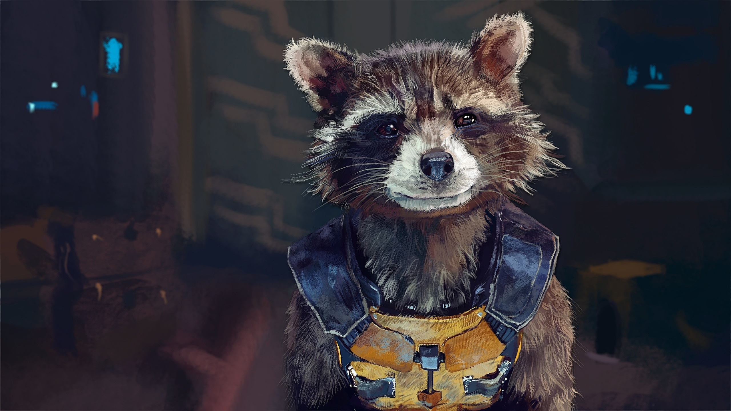 2560x1440 image Animals Guardians of the Galaxy Raccoons rocket, Desktop