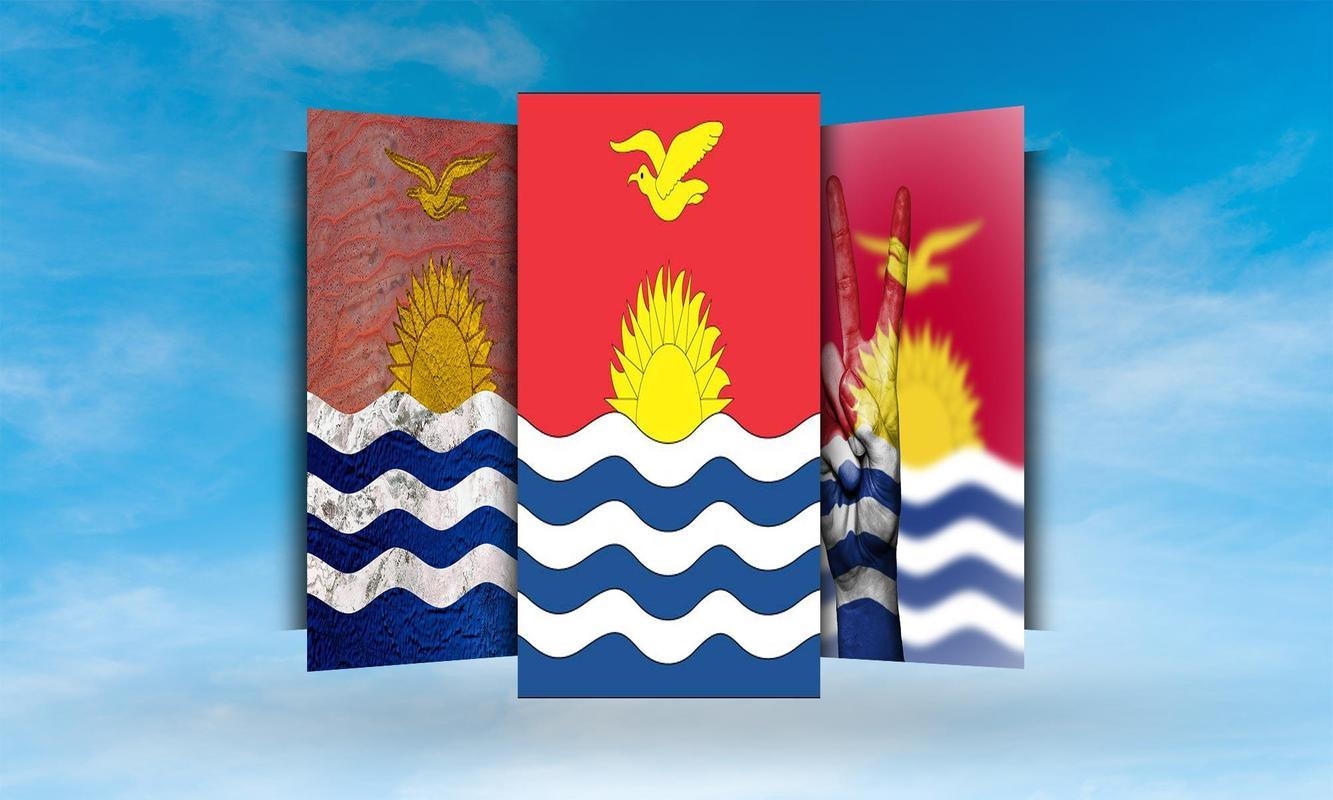 1340x800 Kiribati Flag Wallpaper for Android, Desktop