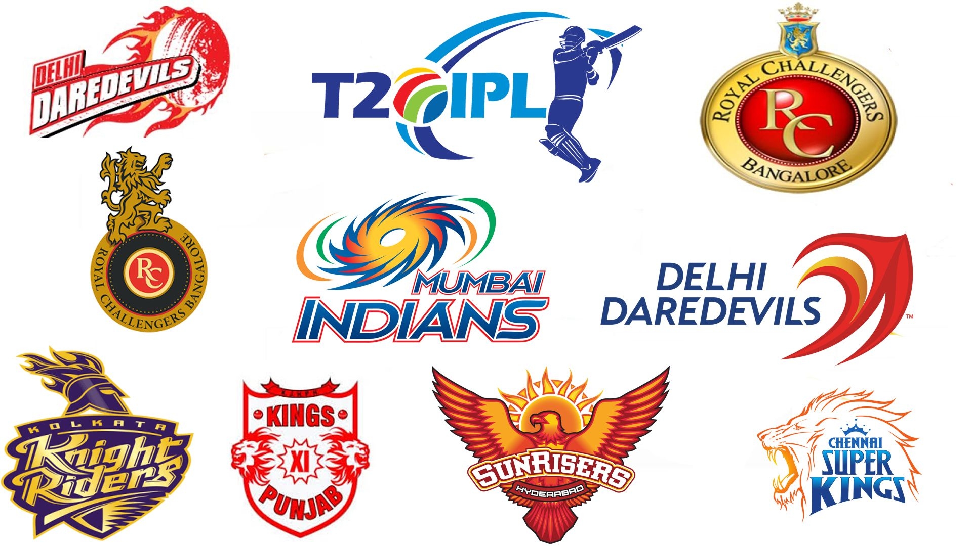 1920x1080 New Free 2018 All Team IPL Logo Image, Picture & Wallpaper, Desktop