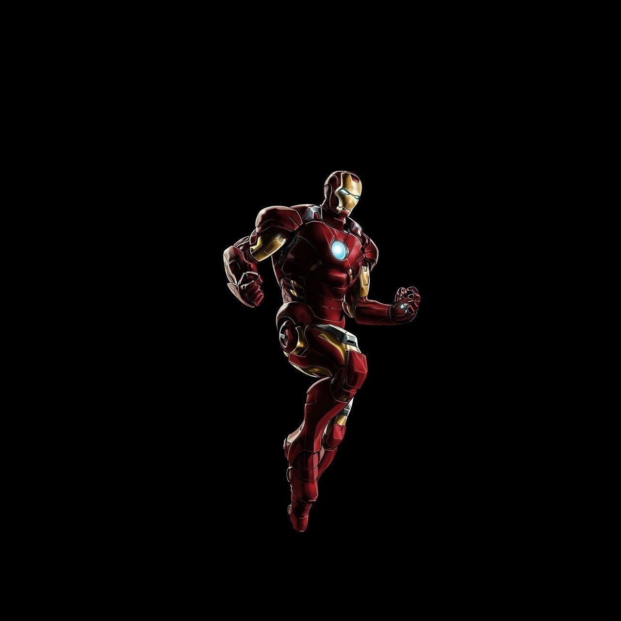 1280x1280 Amoled Wallpaper. Iron man HD, Phone