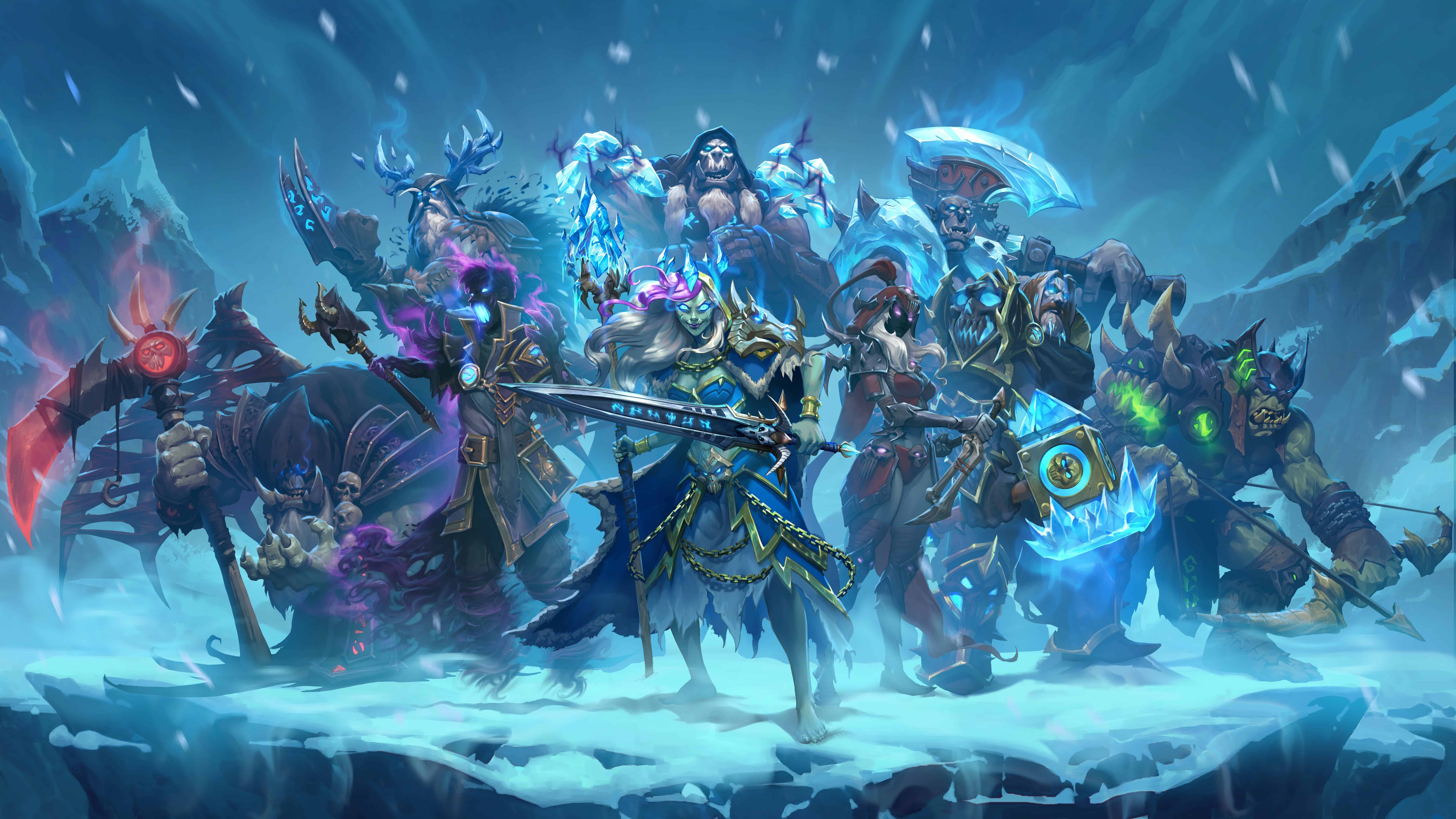 7680x4320 Hearthstone Knights Of The Frozen Throne UHD 8K Wallpaper, Desktop