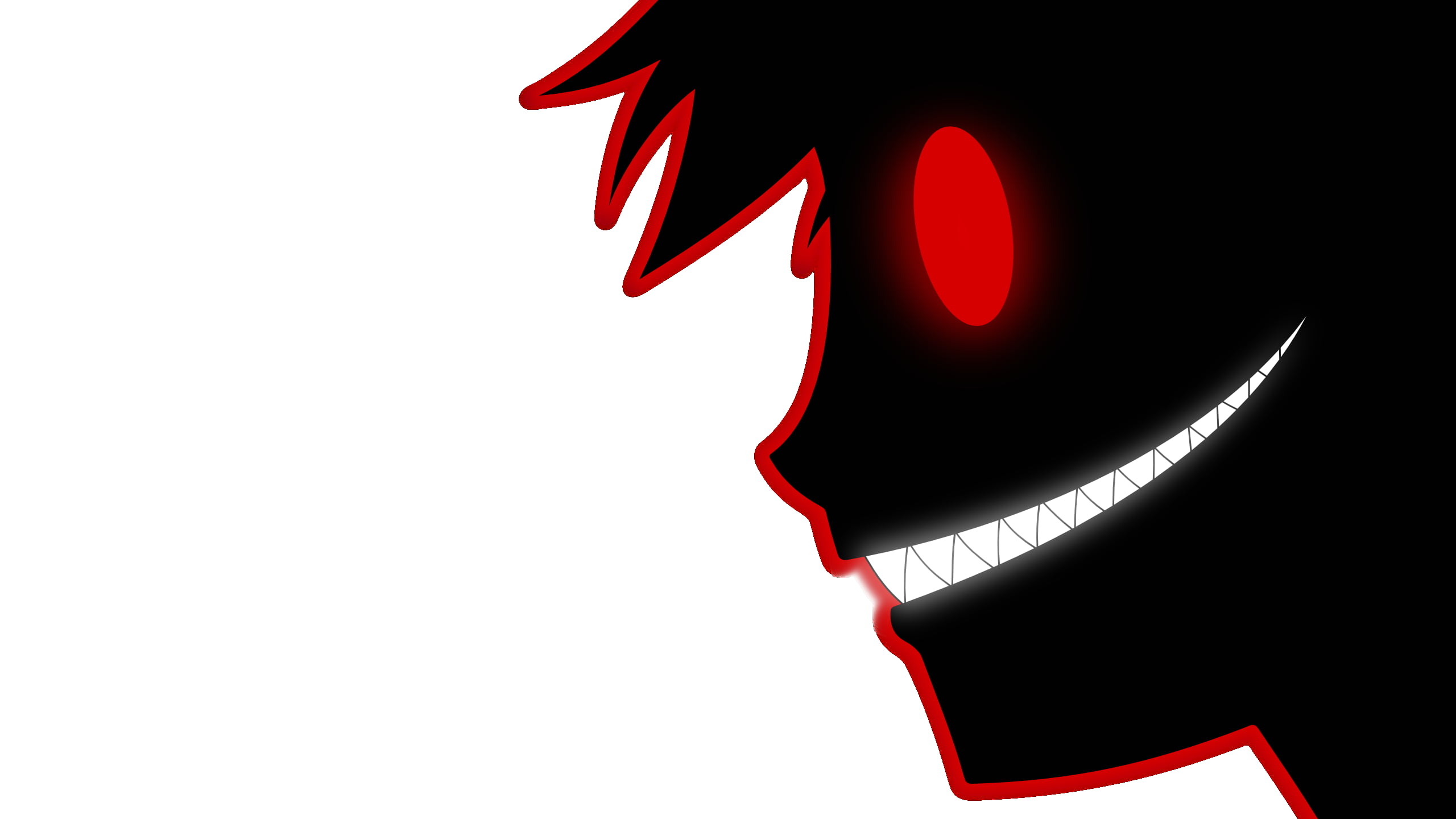 2560x1440 Red Eye Wallpaper Anime, Desktop