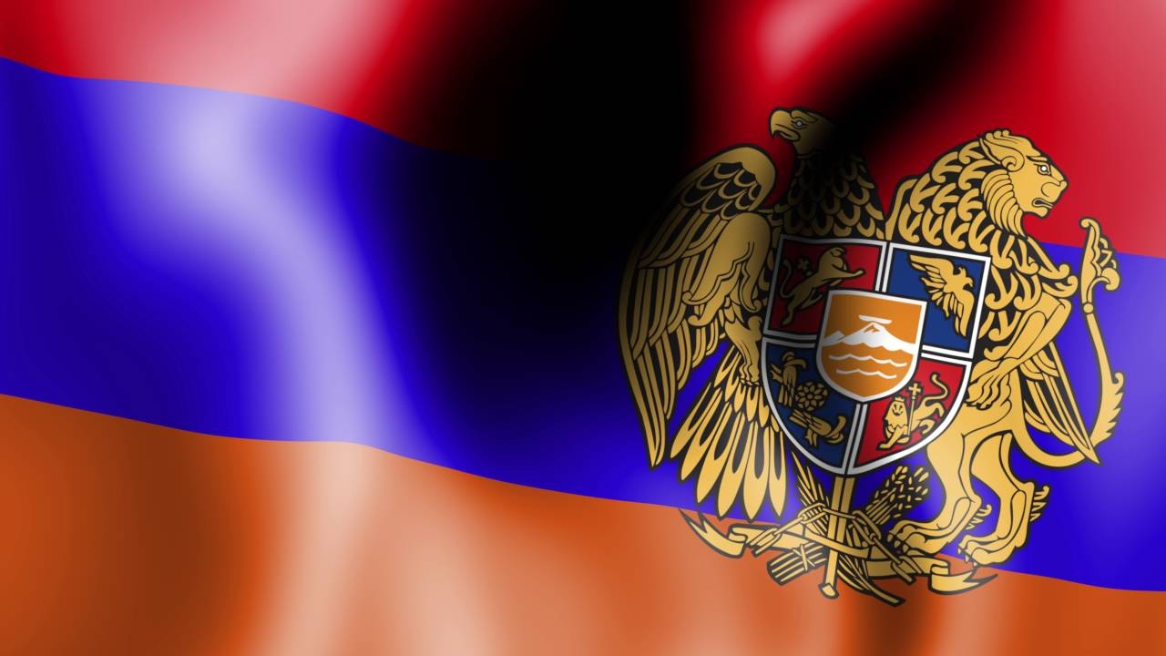 1280x720 Group of Waving Armenian Flag, Desktop