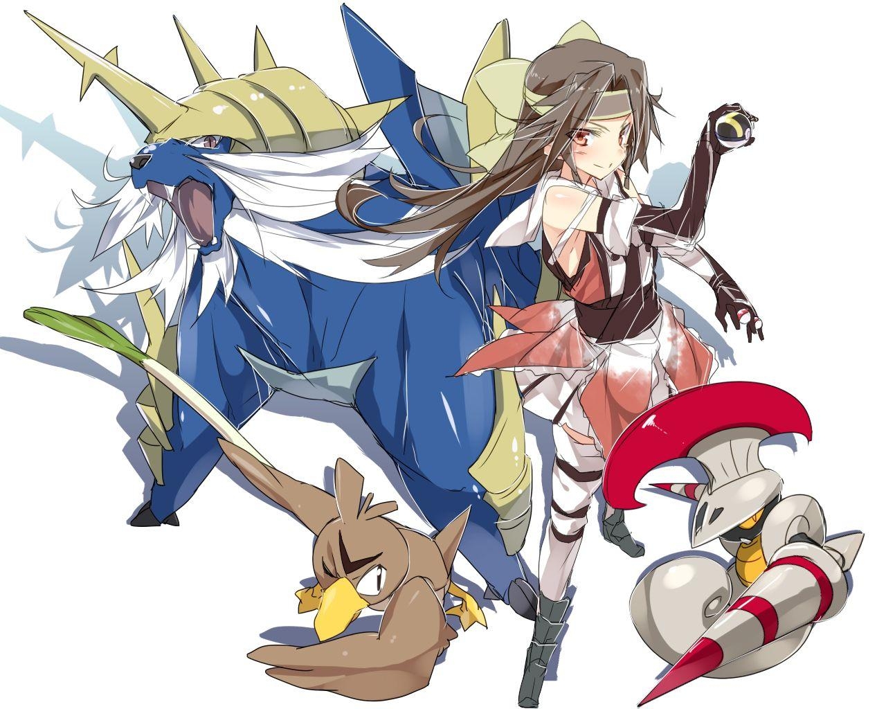 1280x1030 escavalier, farfetch'd, jintsuu, and samurott kantai collection, Desktop