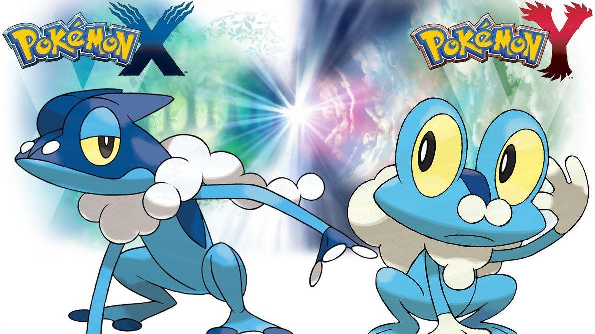 1200x670 Pokemon X Y and Frogadier, Desktop