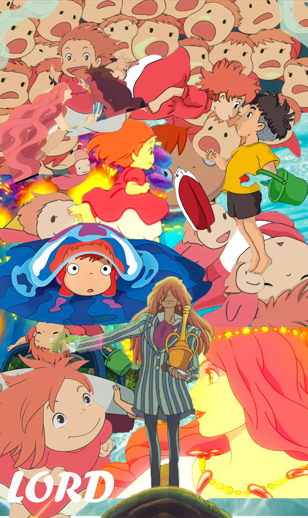 1080x1820 Yayyyy I Made A Ponyo Wallpaper Using Adobe Photoshop On The Cliff, Phone