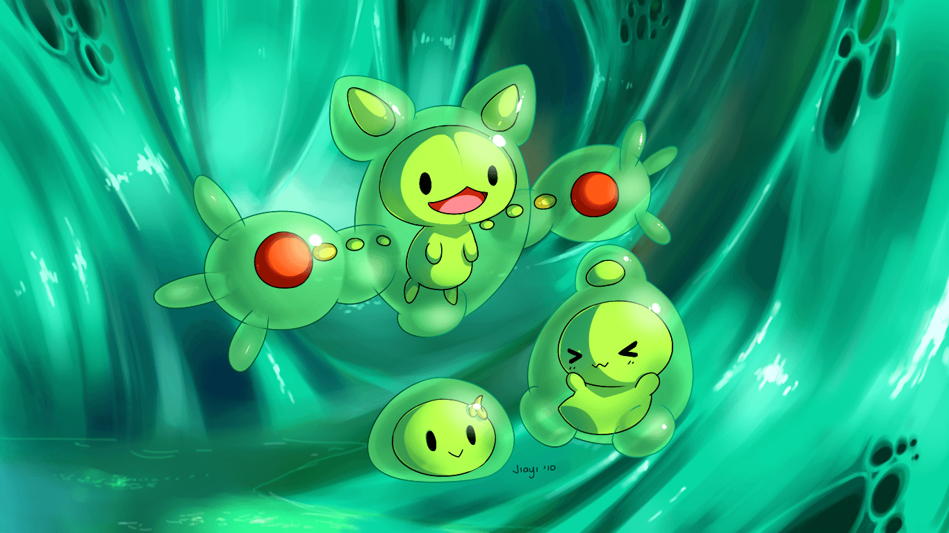 1370x770 solosis duosion and reuniclus. Pokémon, Desktop