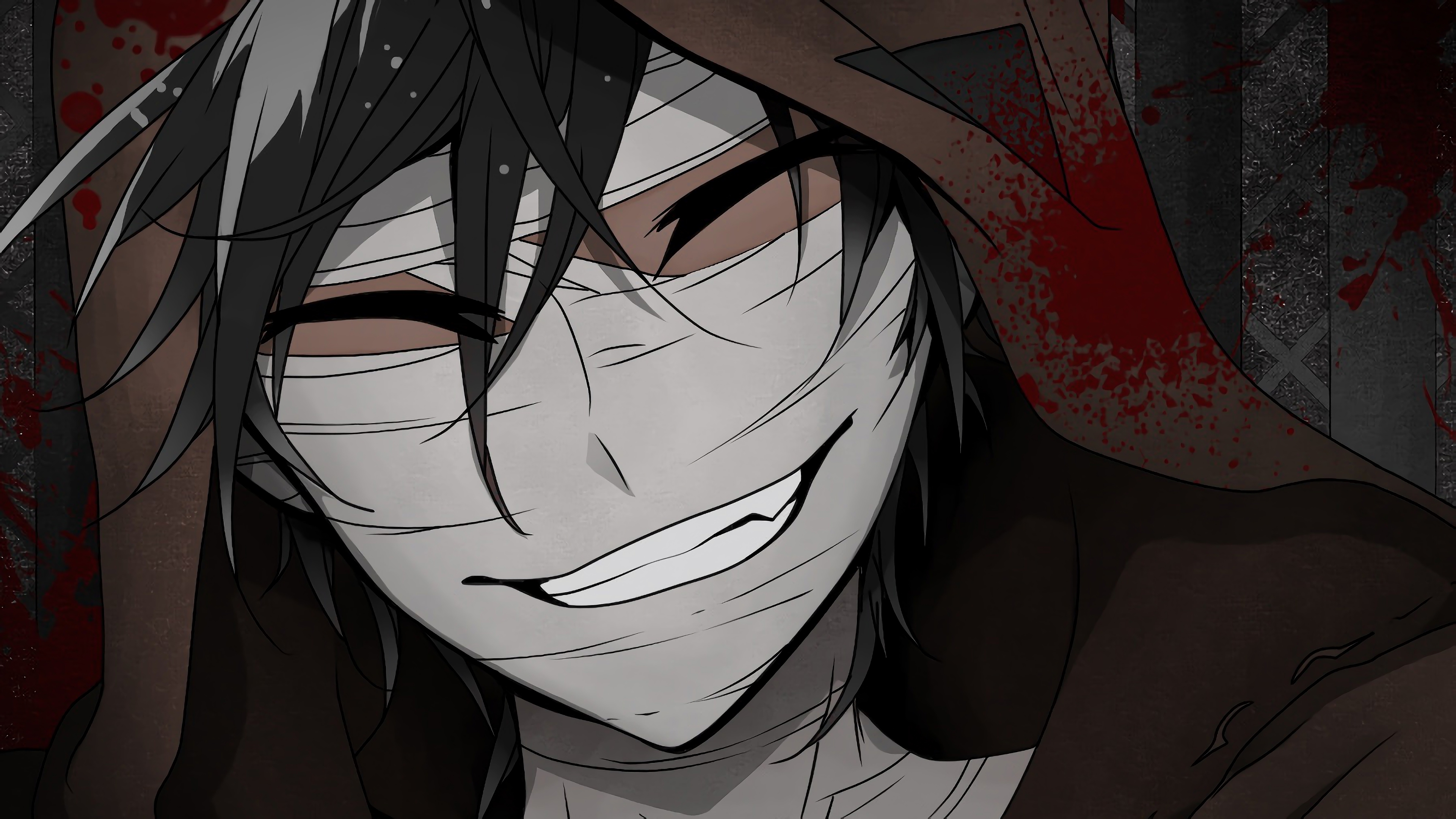 3840x2160  Black Hair, Smile, Anime, Boy, Zack (Angels Of Death), Satsuriku no Tenshi wallpaper JPG, Desktop