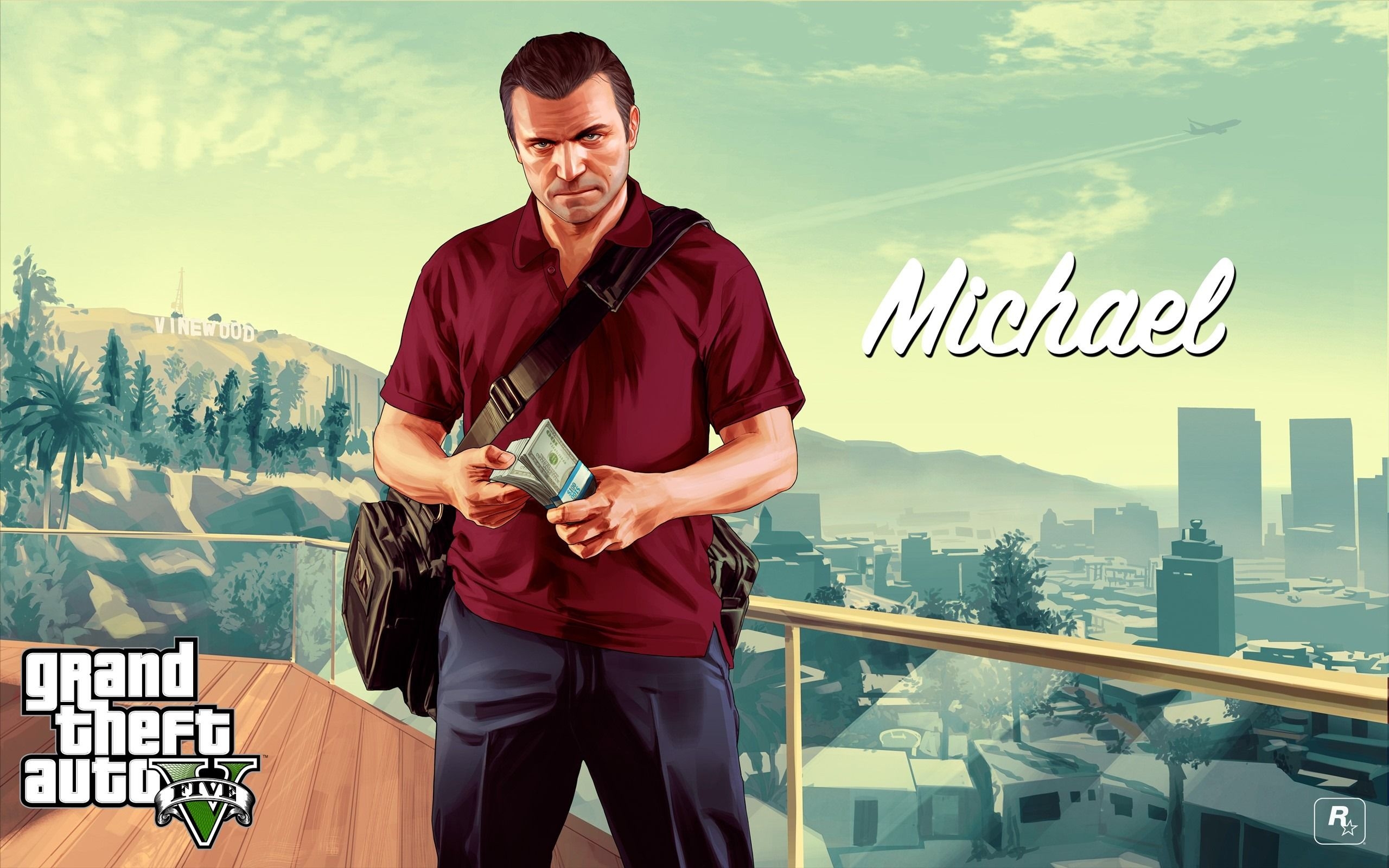 2560x1600 Michael Grand Theft Auto V GTA 5 Game HD Wallpaper, Desktop