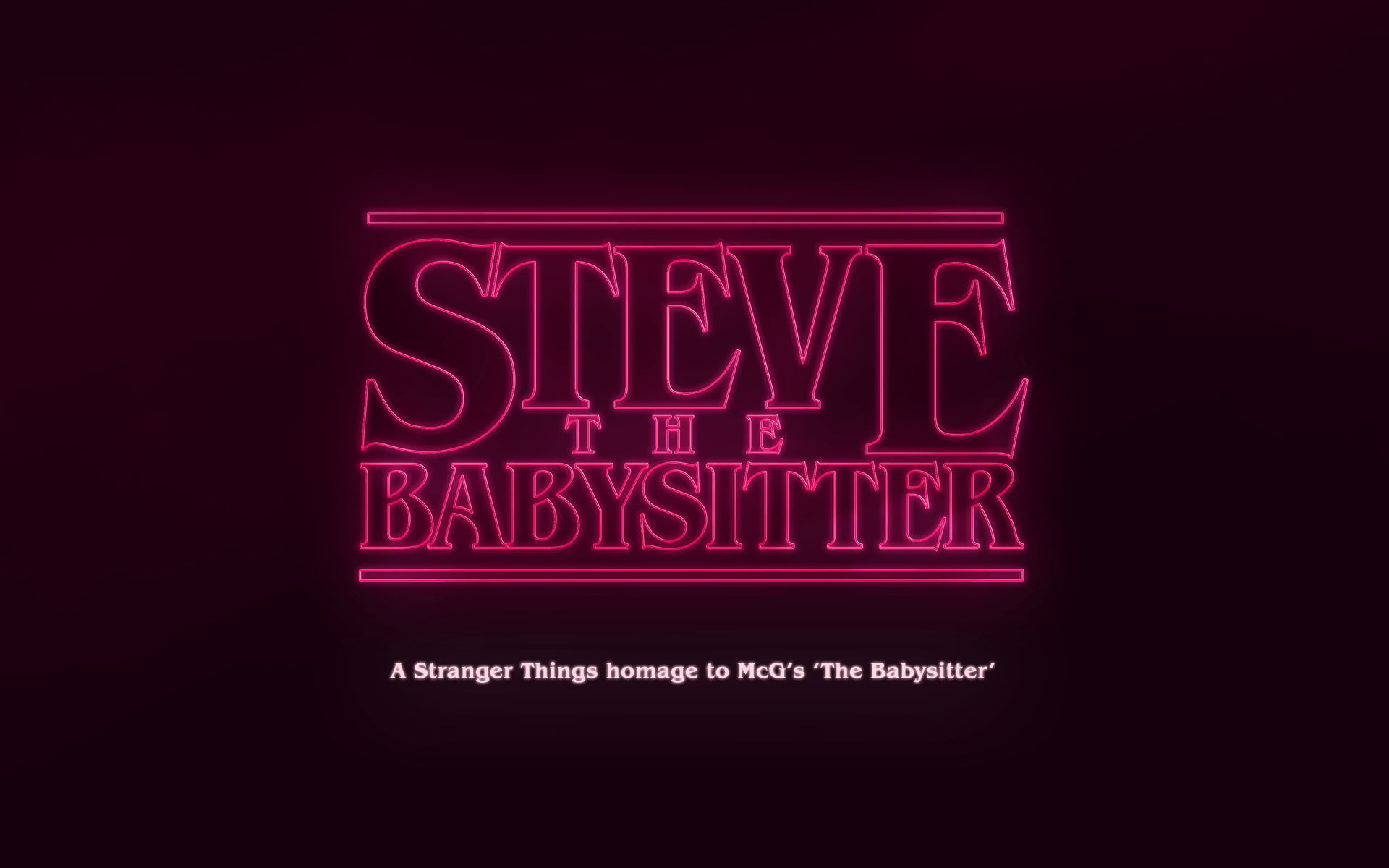 1920x1200 Steve The Babysitter, Desktop