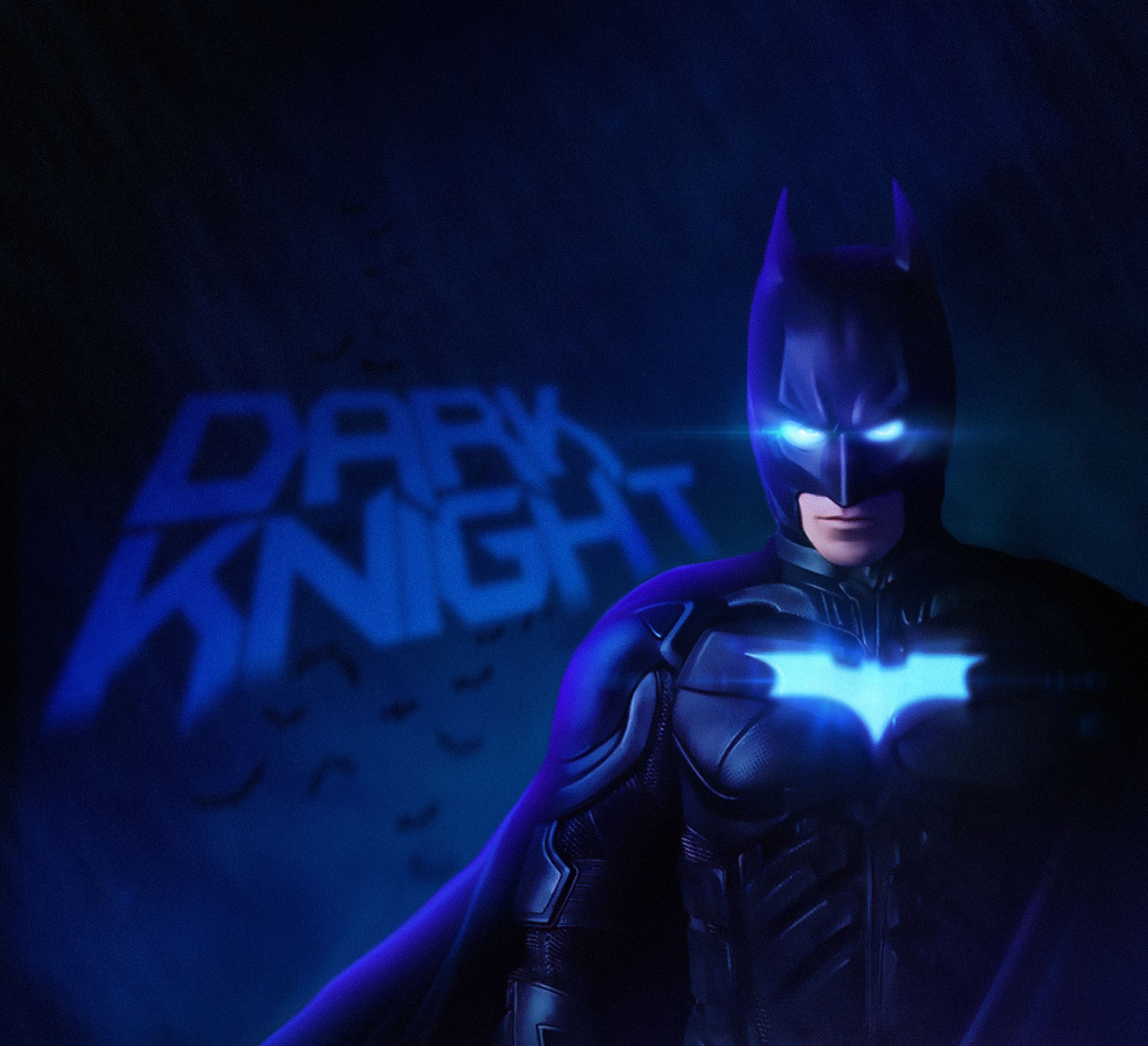 3840x3500 Blue Batman Wallpaper Free Blue Batman Background, Desktop
