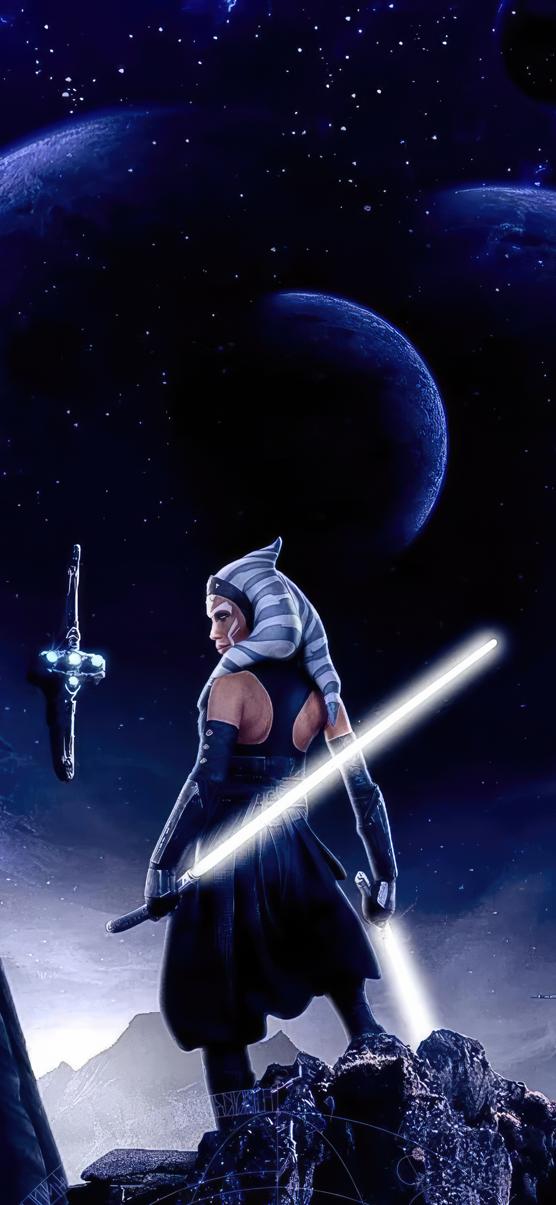 1130x2440 Star Wars Ahsoka Force Unleashed iPhone XS, iPhone iPhone X HD 4k Wallpaper, Image, Background, Photo and Picture, Phone