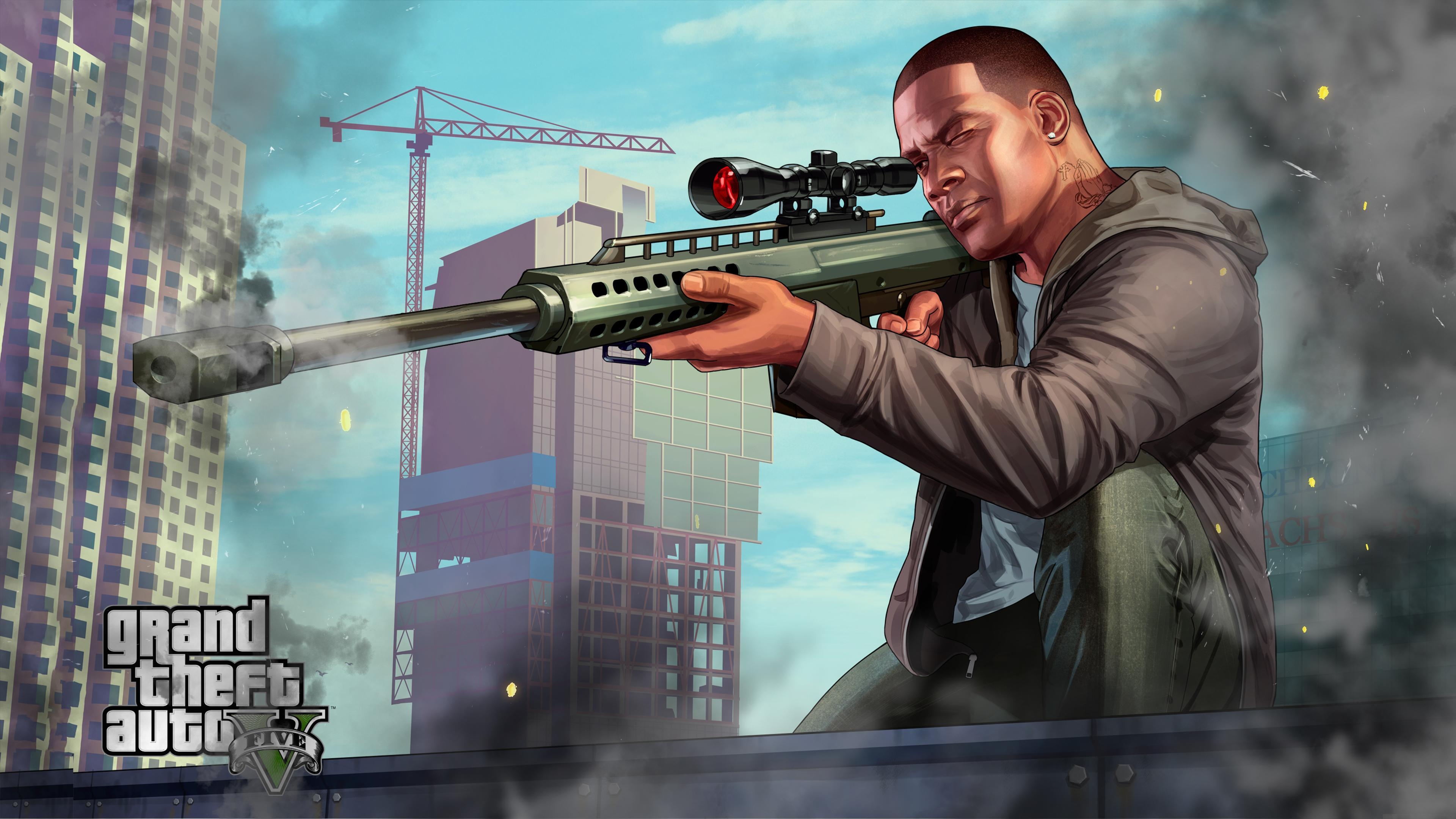 3840x2160 GTA 5 Franklin Sniping Chromebook Wallpaper, Desktop