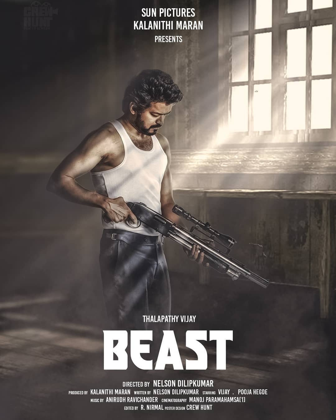 1080x1350 Thalapathy 65 Beast Movie Mass Edited HD Wallpaper Download, Phone