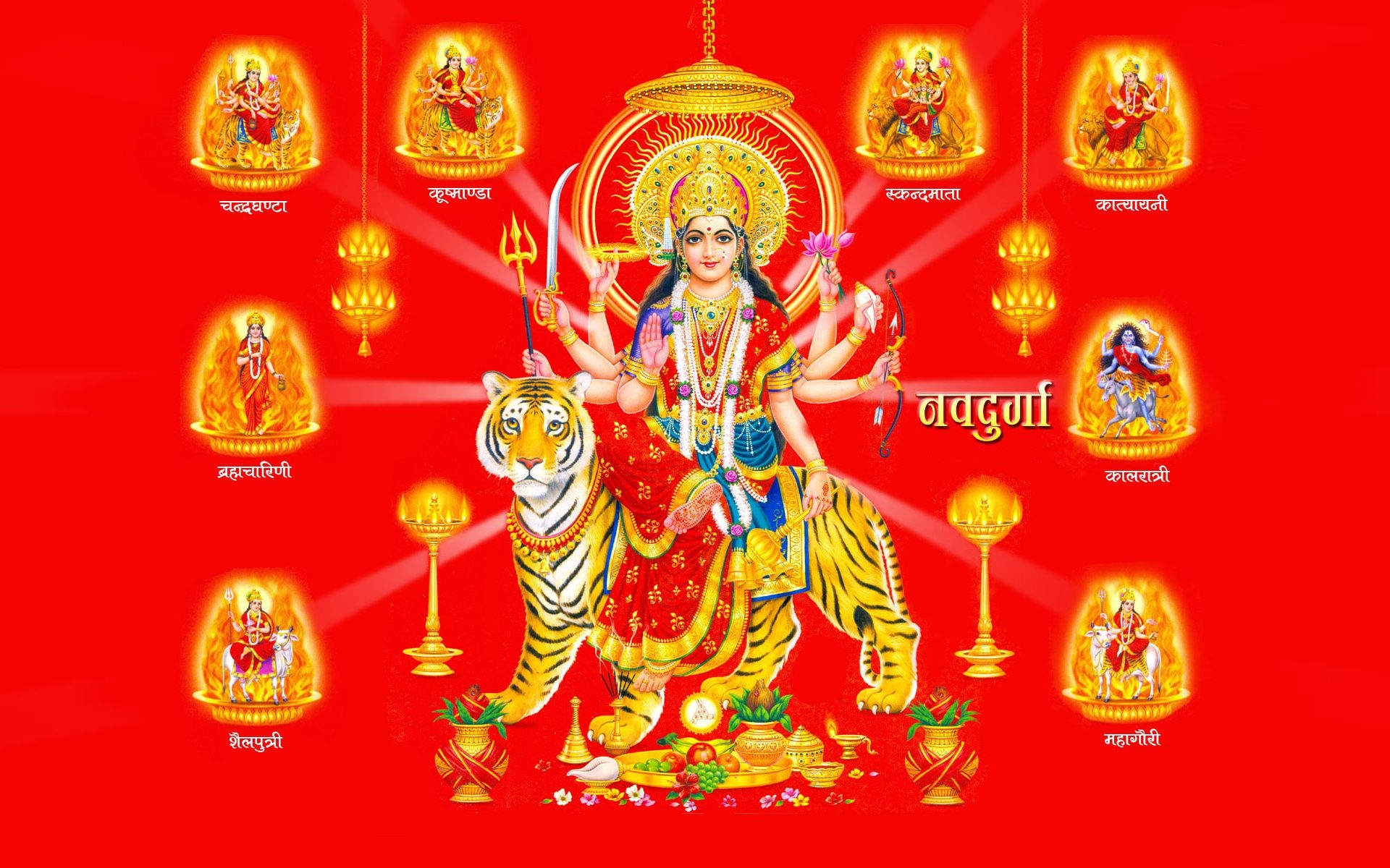 1920x1200 Maa Nav Durga Photo And HD Wallpaper For Deskx1200, Desktop