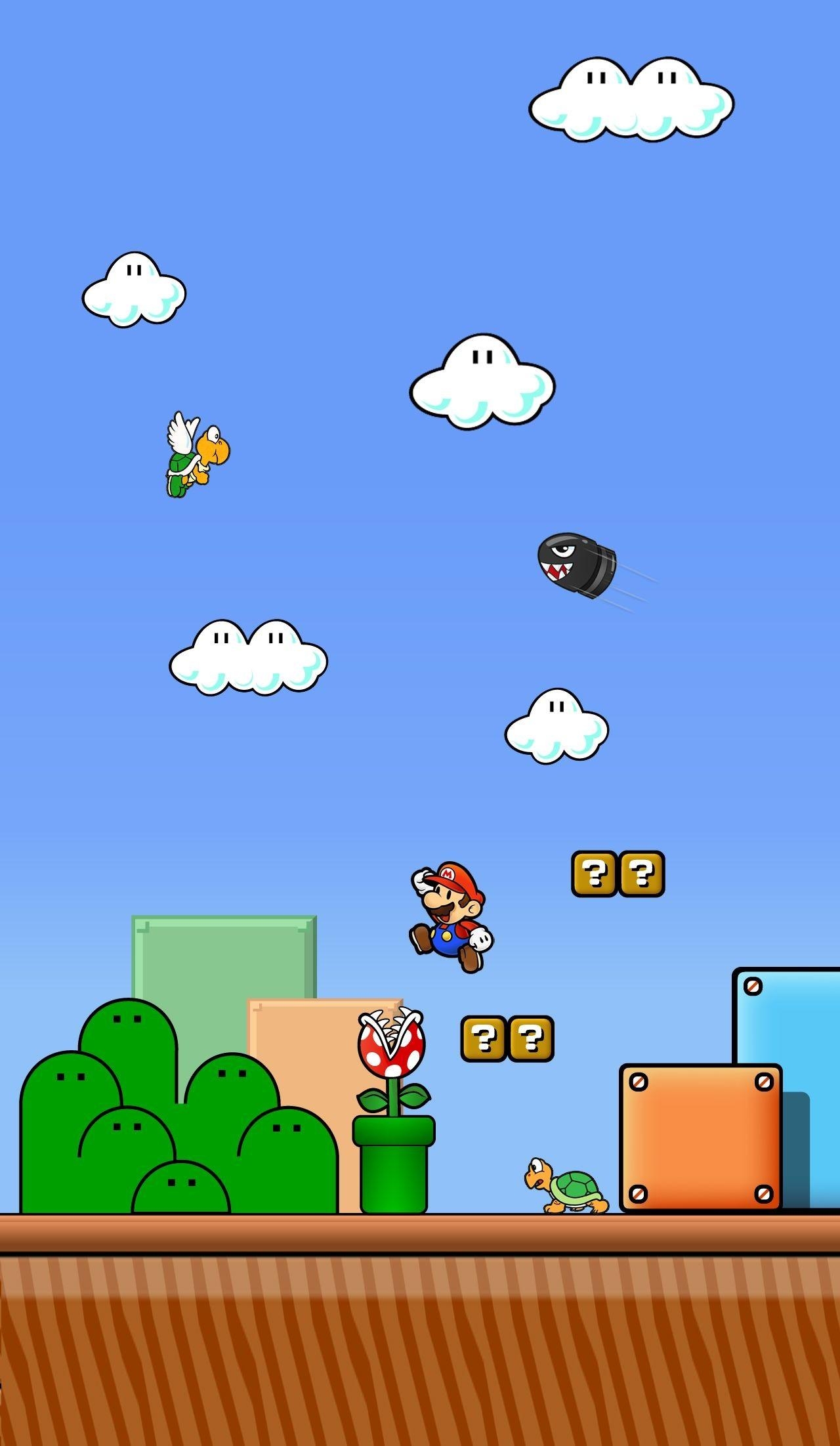 1280x2210 Mario iPhone Wallpaper, Phone