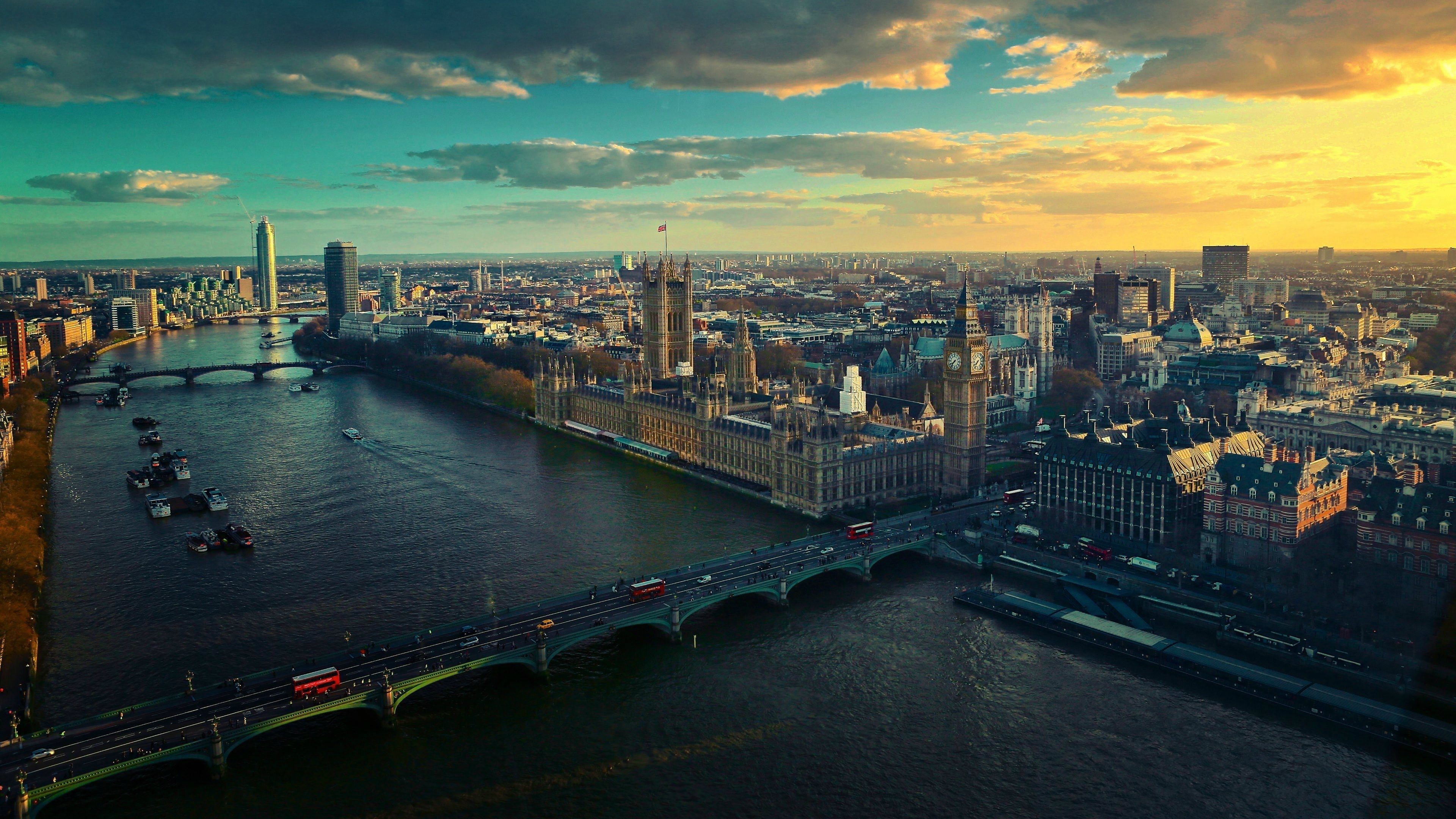 3840x2160 4k london HD wallpaper (). London skyline, Desktop