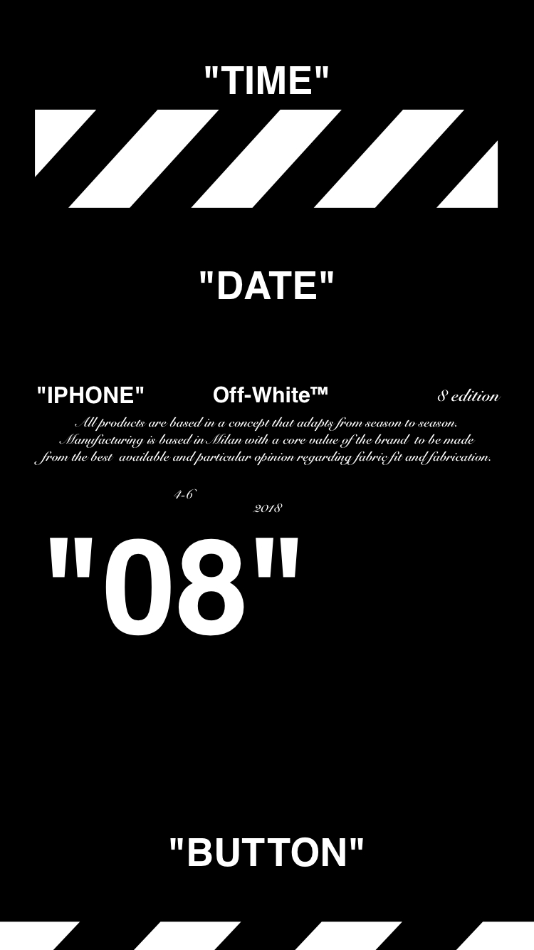 750x1340 Off White™“IPHONE” ”8” “WALLPAPER” ”壁紙“ “OFFWHITE” 18 4 10 11, Phone