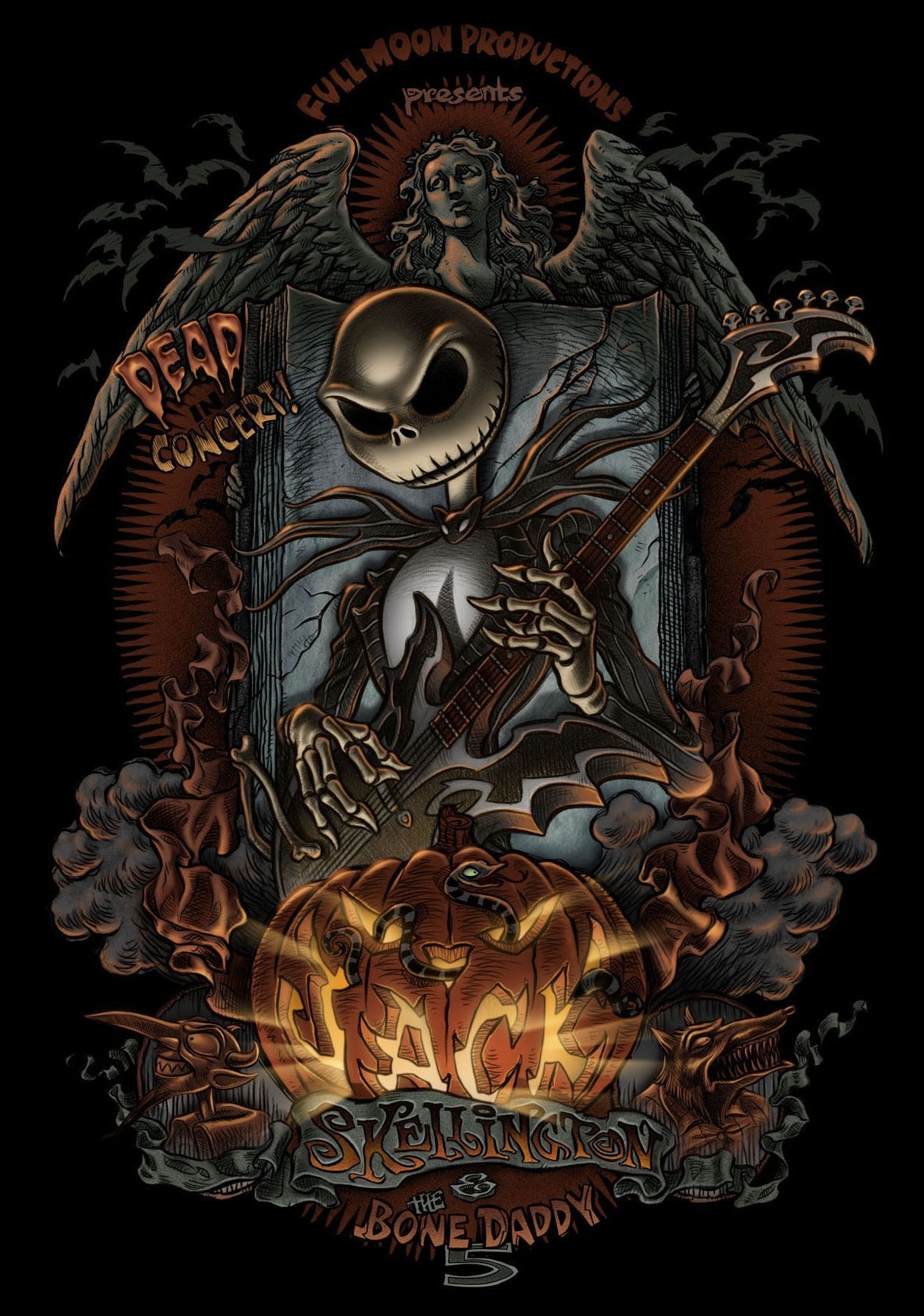 1260x1790 Jack Skellington and the Bone Daddy 5 by Pedro Astud. Nightmare before christmas tattoo, Nightmare before christmas drawings, Nightmare before christmas wallpaper, Phone