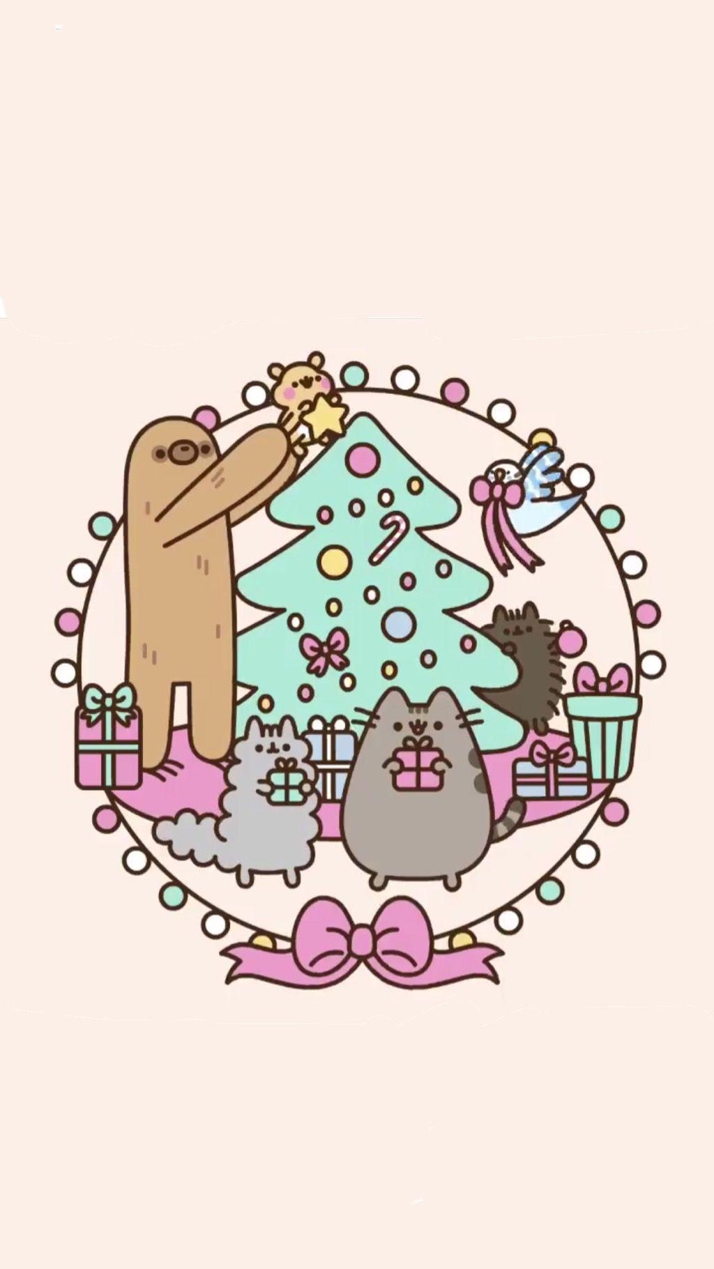 1030x1820 pusheen winter wallpaper!!. Pusheen christmas, Pusheen cute, Pusheen cat, Phone