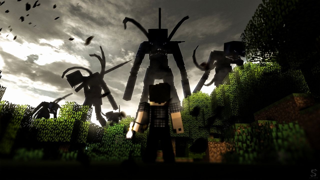 1280x720 Wallpaper Minecraft New Speedart 13 the Corrupted Slaves, Desktop