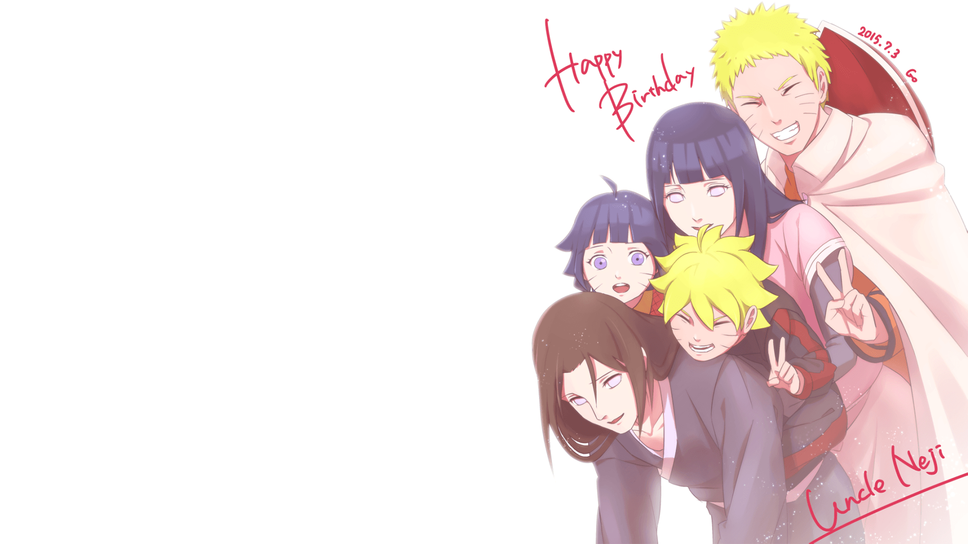 1920x1080 Happy Birthday Uncle Neji! by 白虎, Desktop