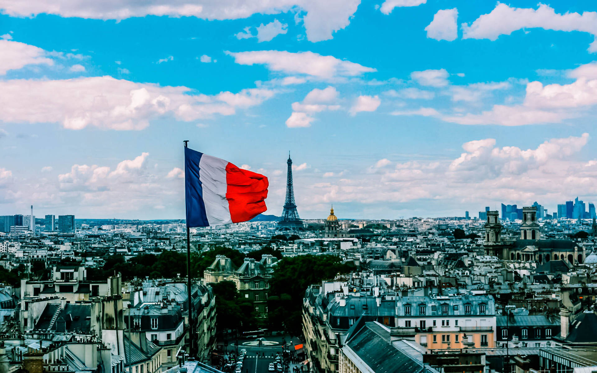 1920x1200 Paris France Flag Wallpaper, Desktop