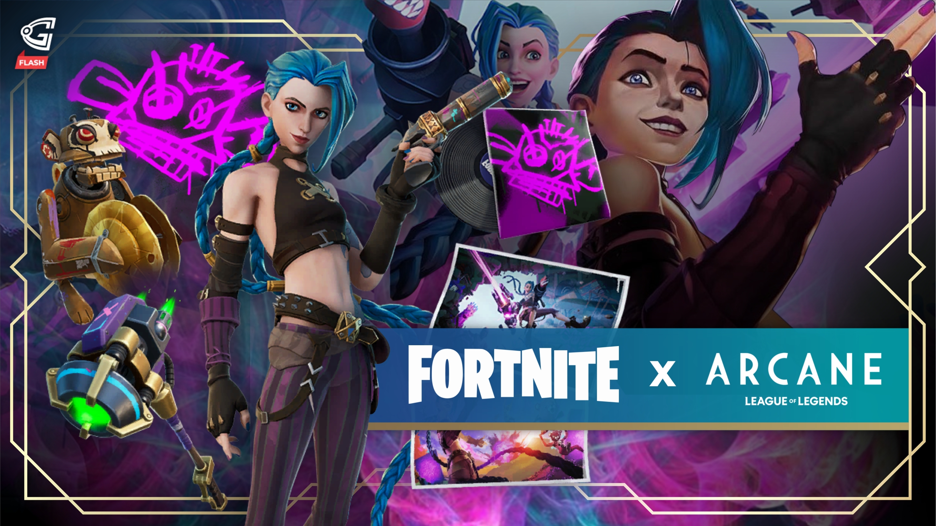 3160x1780 Arcane Jinx Fortnite wallpaper, Desktop