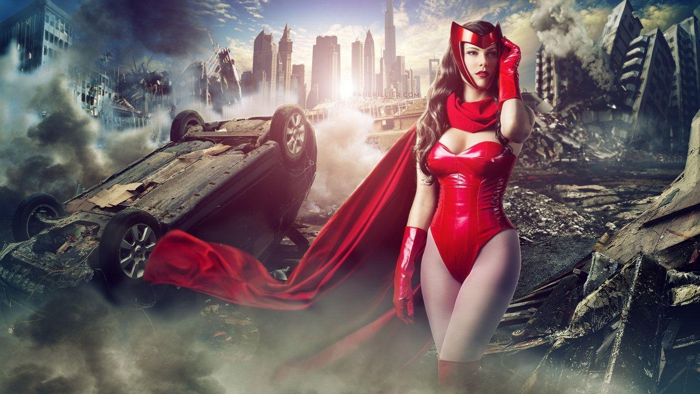 1370x770 Scarlet Witch HD Wallpaper, Desktop