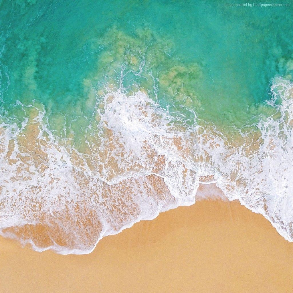 1030x1030 Wallpaper iOS 4k, 5k, beach, ocean, OS, Phone