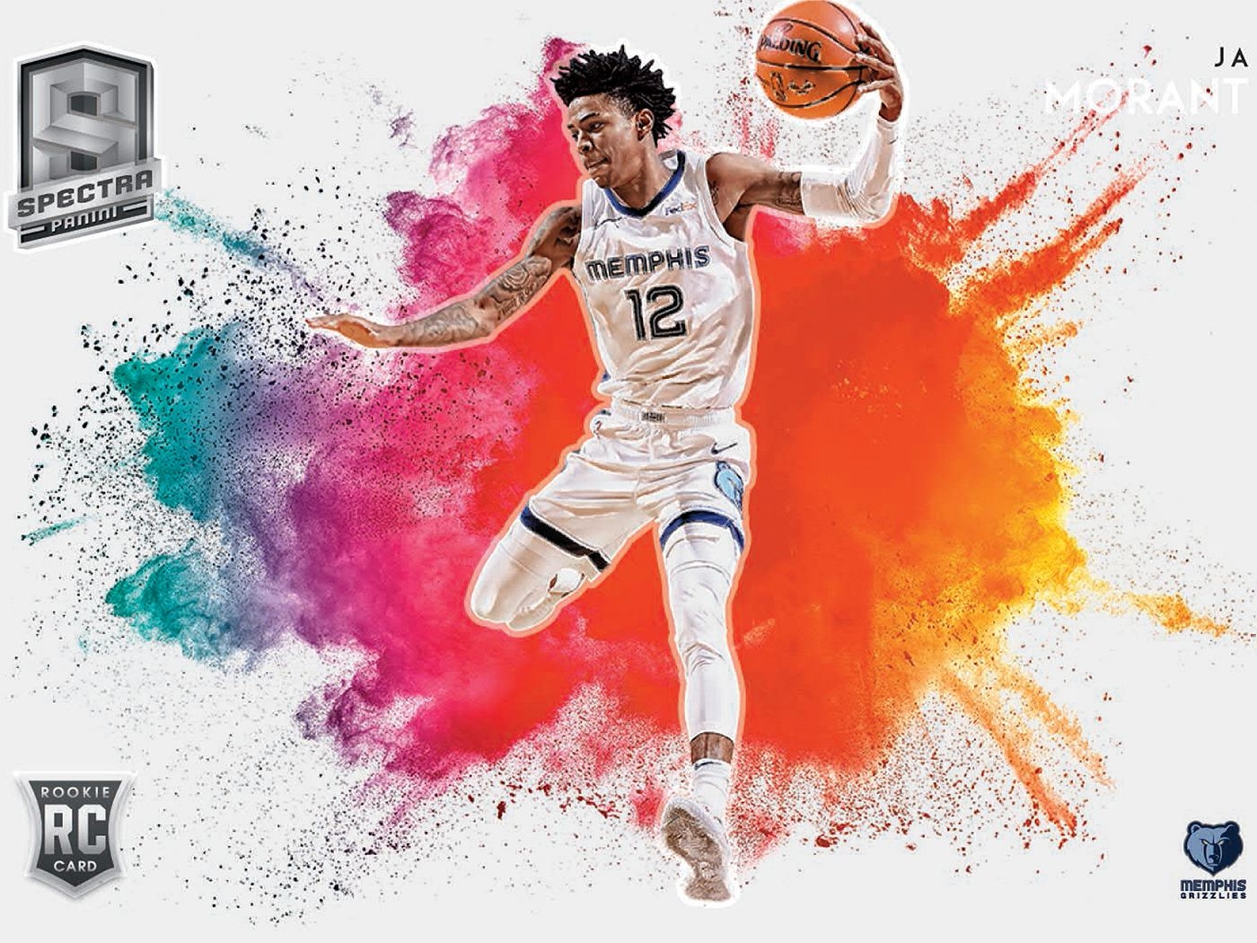 1400x1050 Panini America Basketball Ja Morant Celebrate Deal With Mural Bear Blues, Desktop