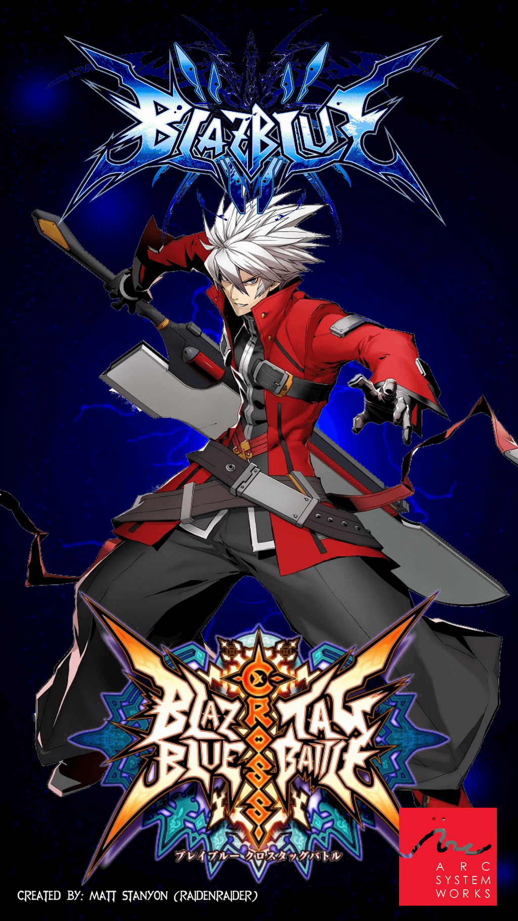 1030x1820 BlazBlue: Cross Tag Battle Poster (Ragna), Phone