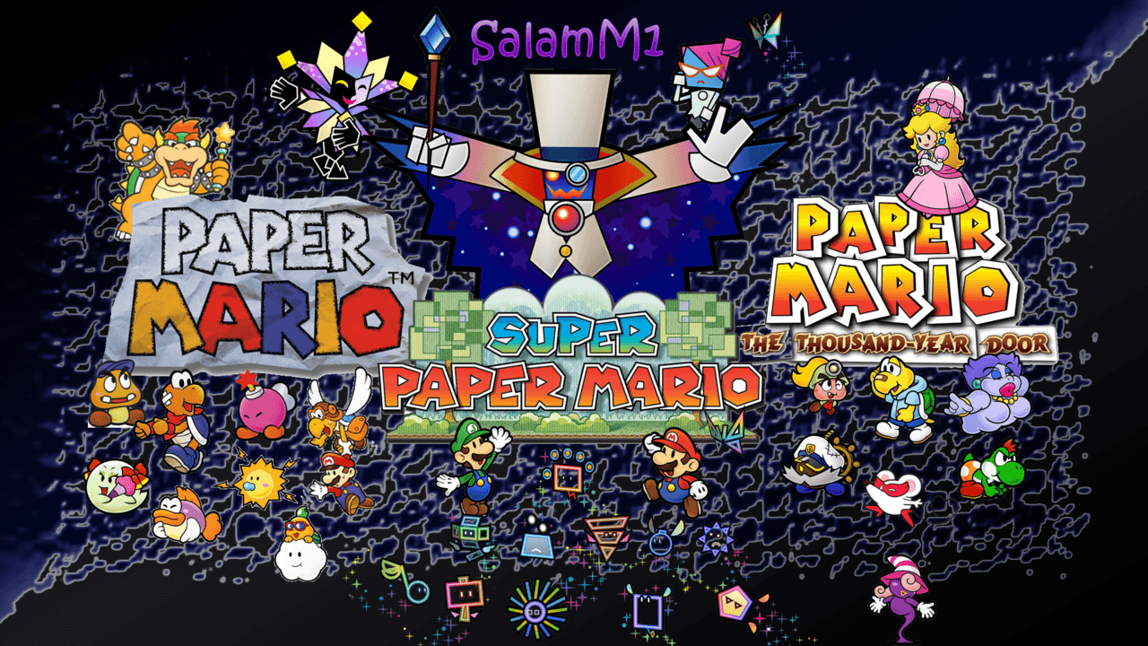 1280x720 Paper Mario Partners, Desktop