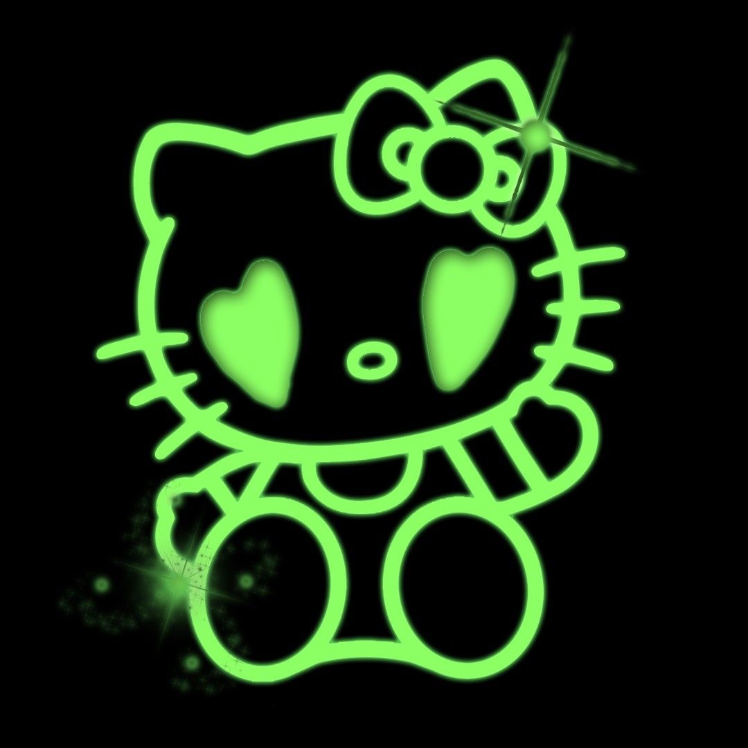 1080x1080 png. Hello kitty aesthetic, Dark green aesthetic, iPhone wallpaper green, Phone