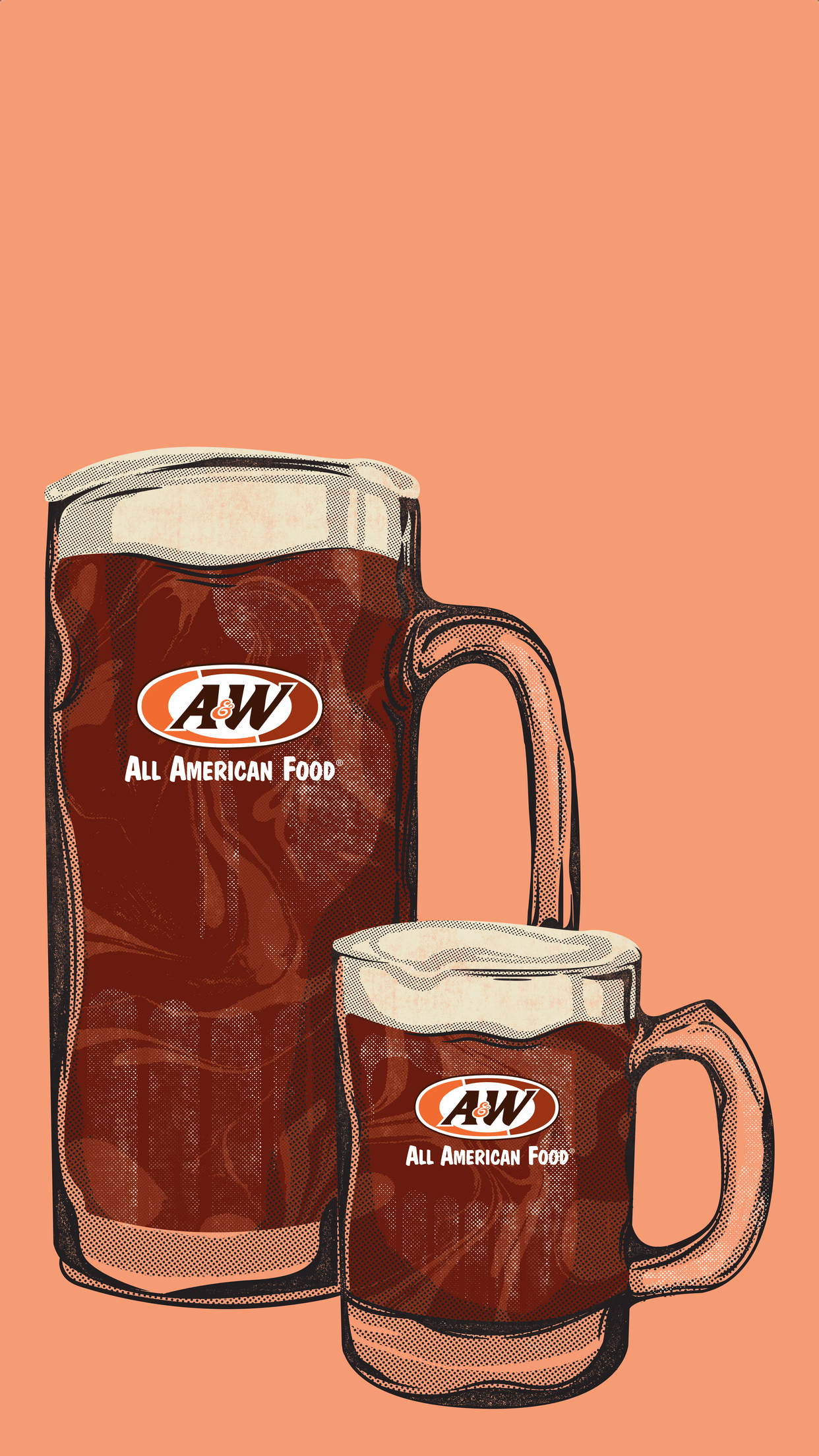 1250x2210 Download Exclusive A&W Phone Wallpaper. A&W Restaurants, Phone