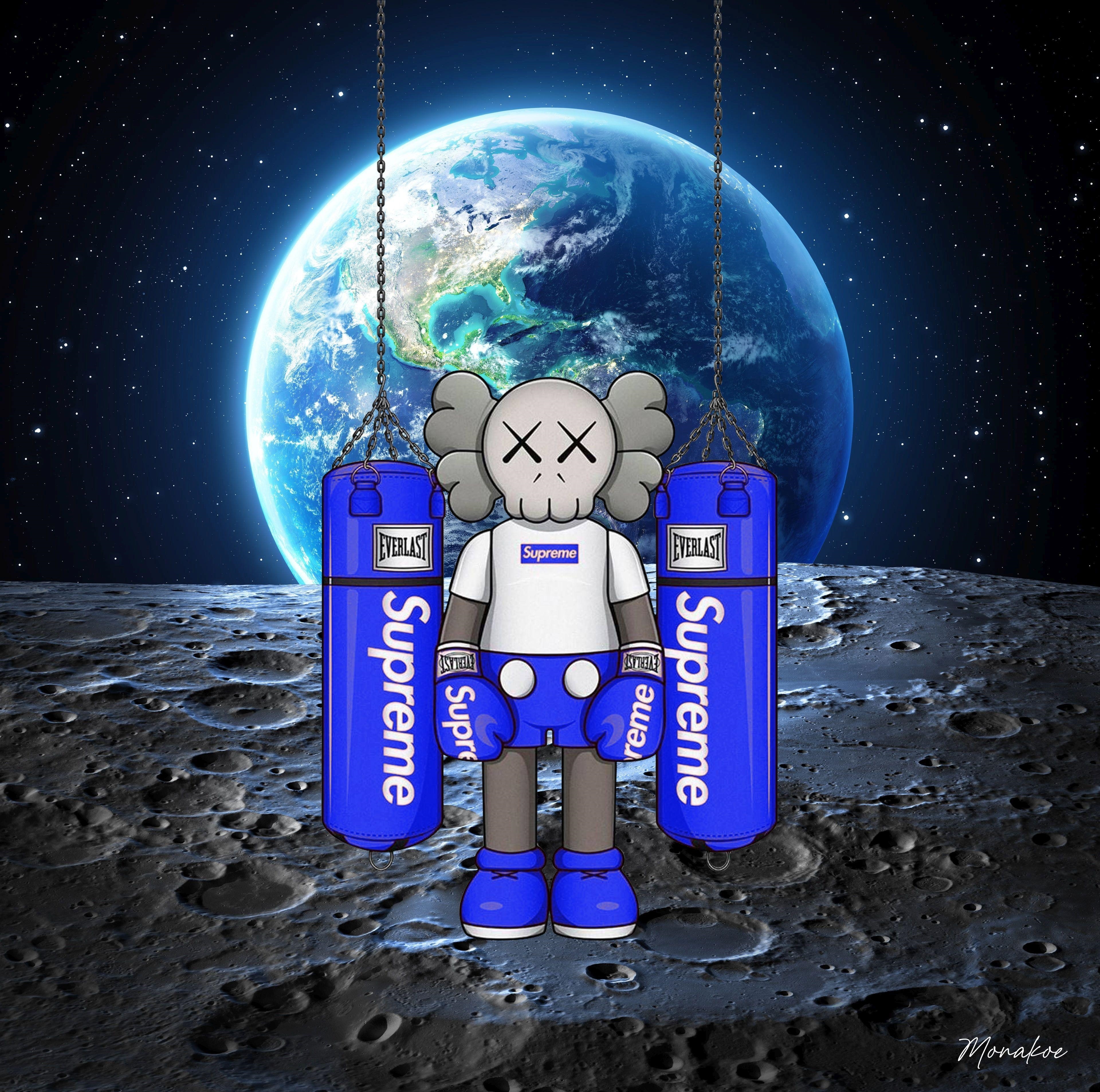 3840x3820 Monakoe. Space Kaws x Supreme, Desktop