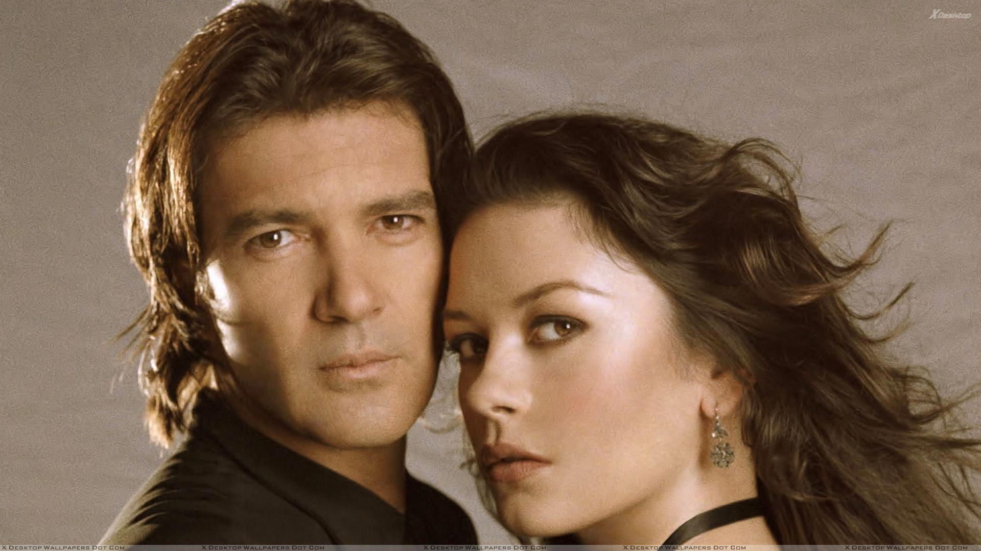 1920x1080 Catherine Zeta Jones And Antonio Banderas Face Closeup Wallpaper, Desktop