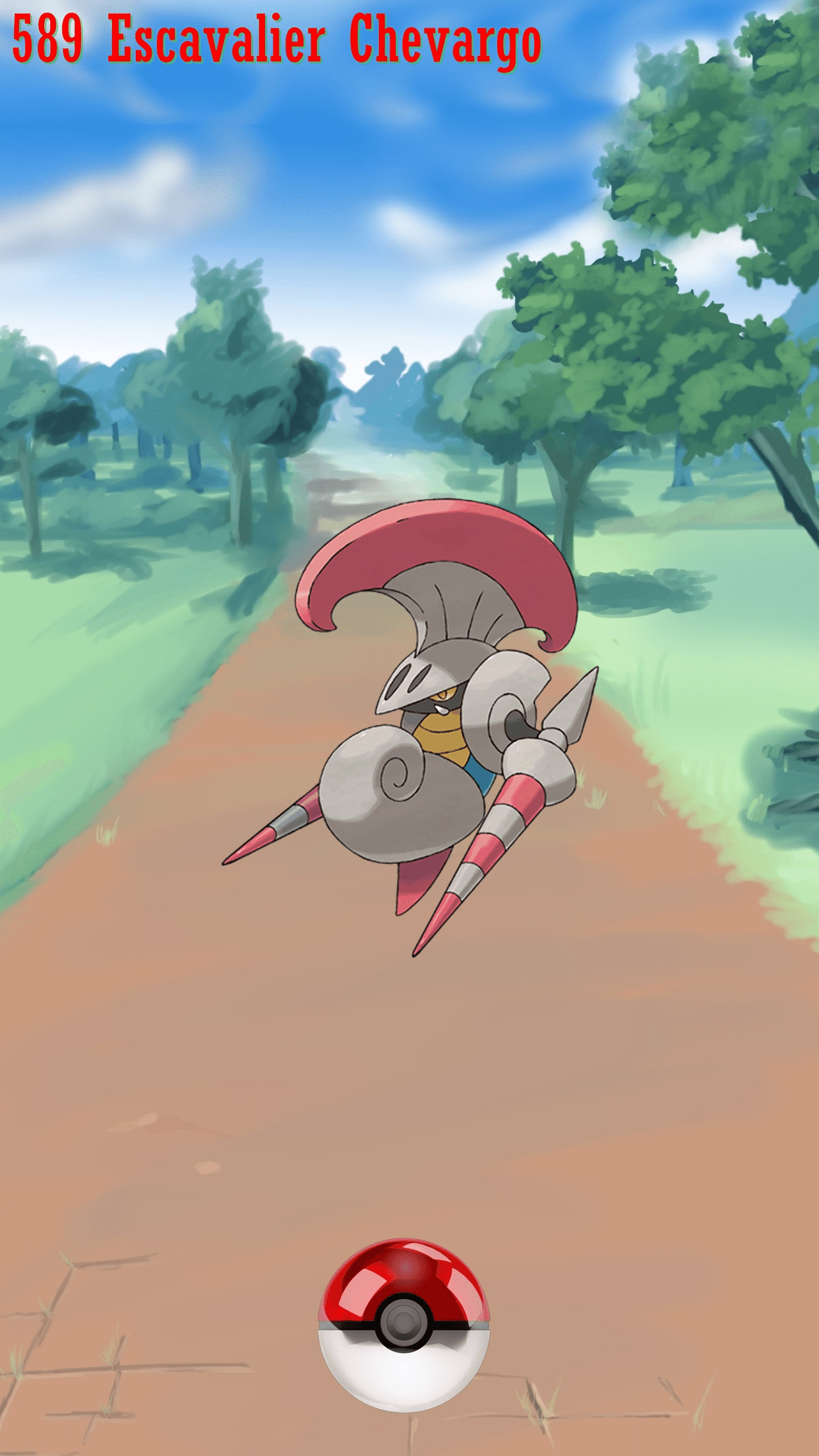 1250x2210 Street Pokeball Escavalier Chevargo, Phone