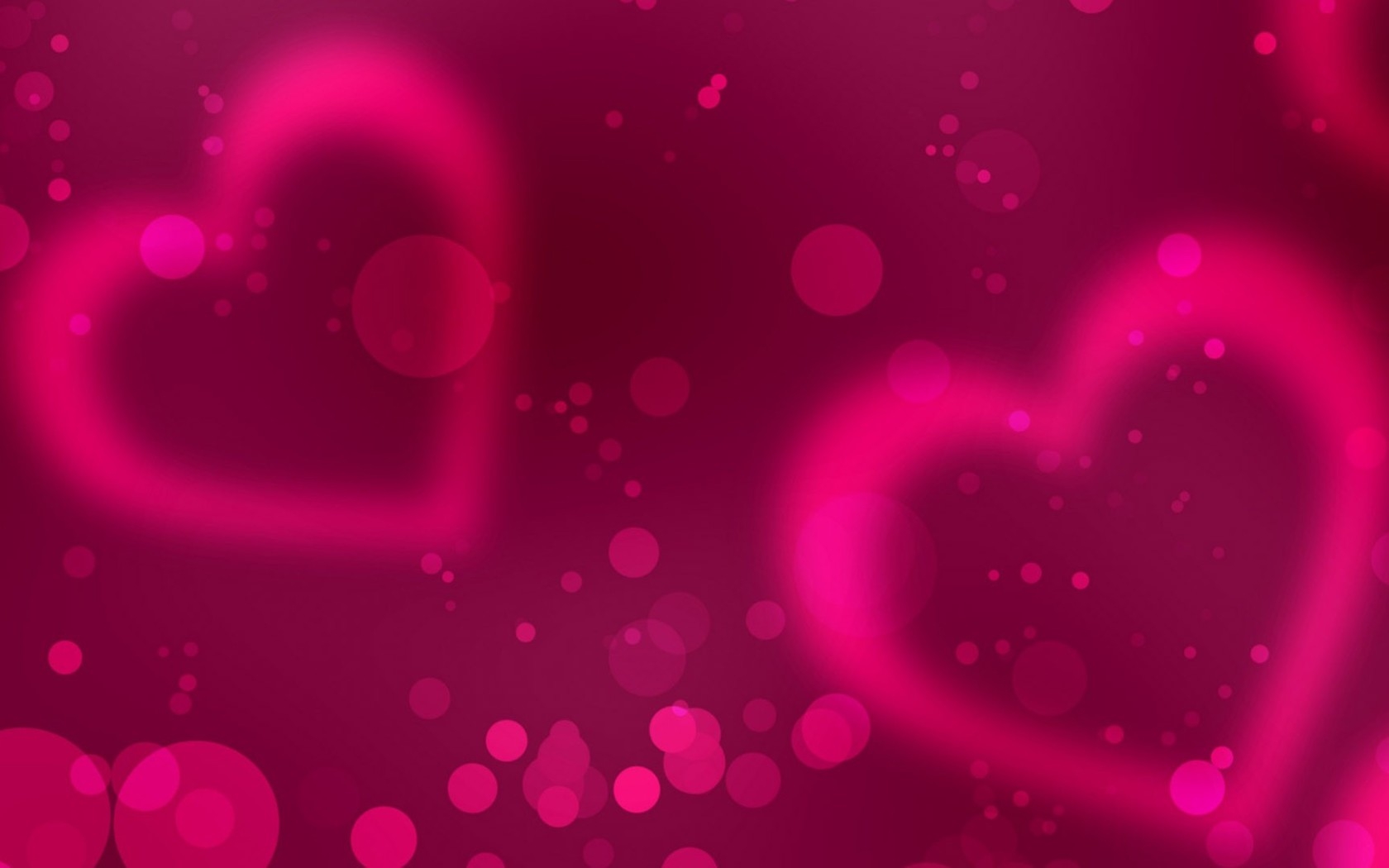 1680x1050 Pink Hearts Wallpaper, Desktop