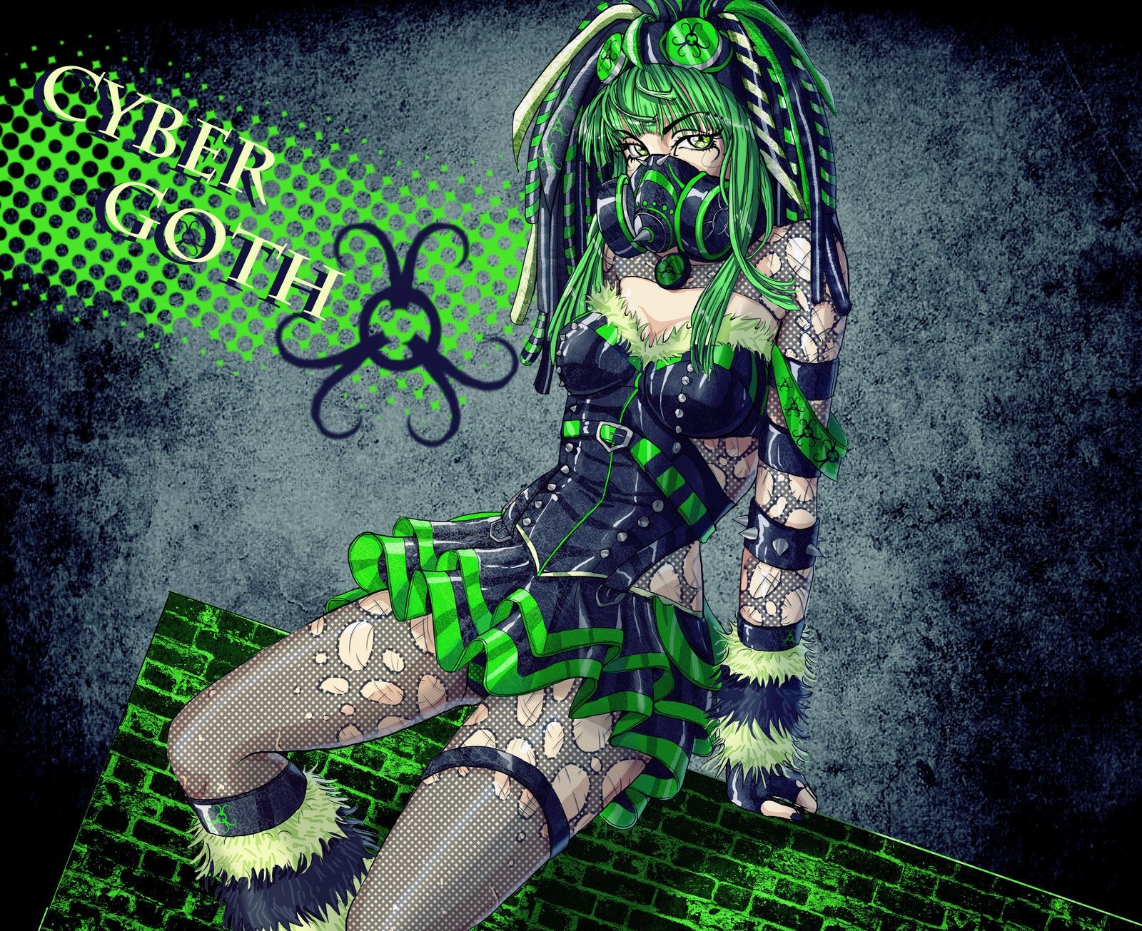 1600x1310 cyber goth chic Gothic Fan Art, Desktop