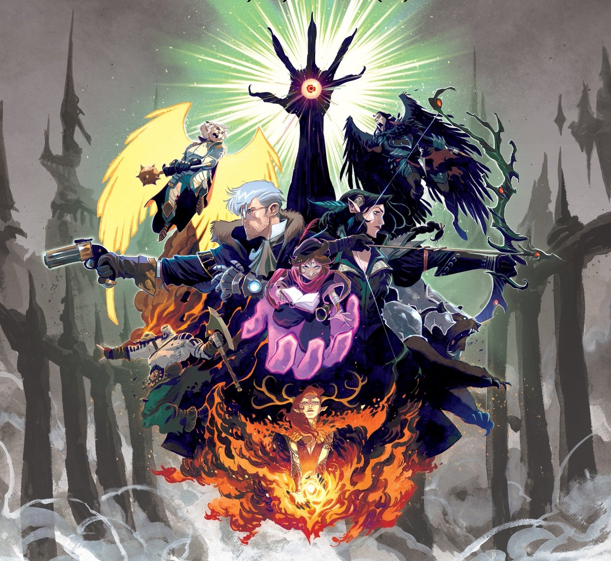 1200x1110 Critical Role closer look at our standard edition cover art, created & Moreno Denisio, for The Chronicles of Exandria II: The Legend of Vox Machina - our, Desktop