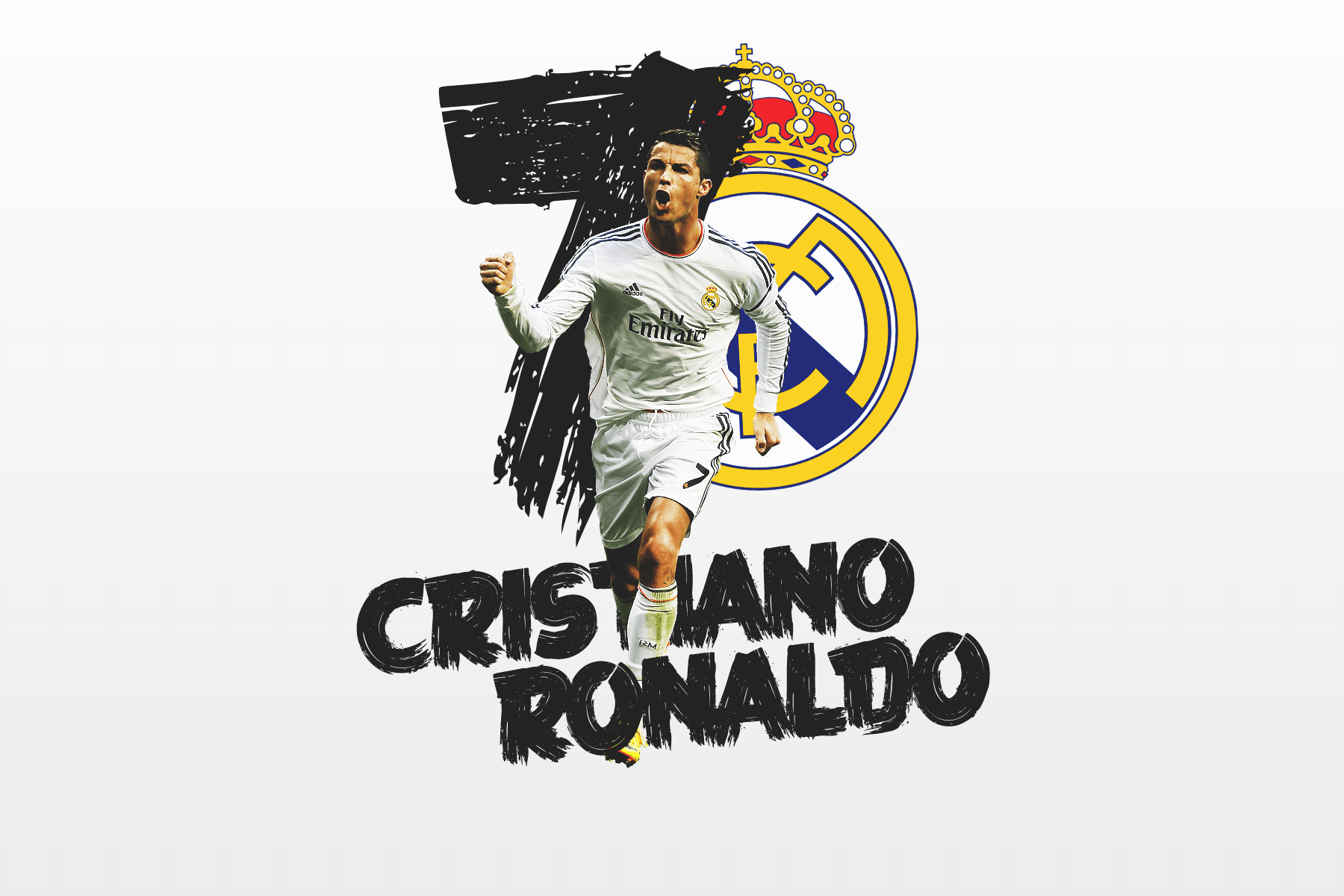 1800x1200 Cristiano Ronaldo Logo With Wallpaper HD, Desktop