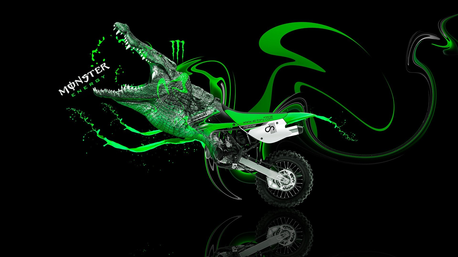 1920x1080 Kawasaki Dirt Bikes Wallpaper, Desktop