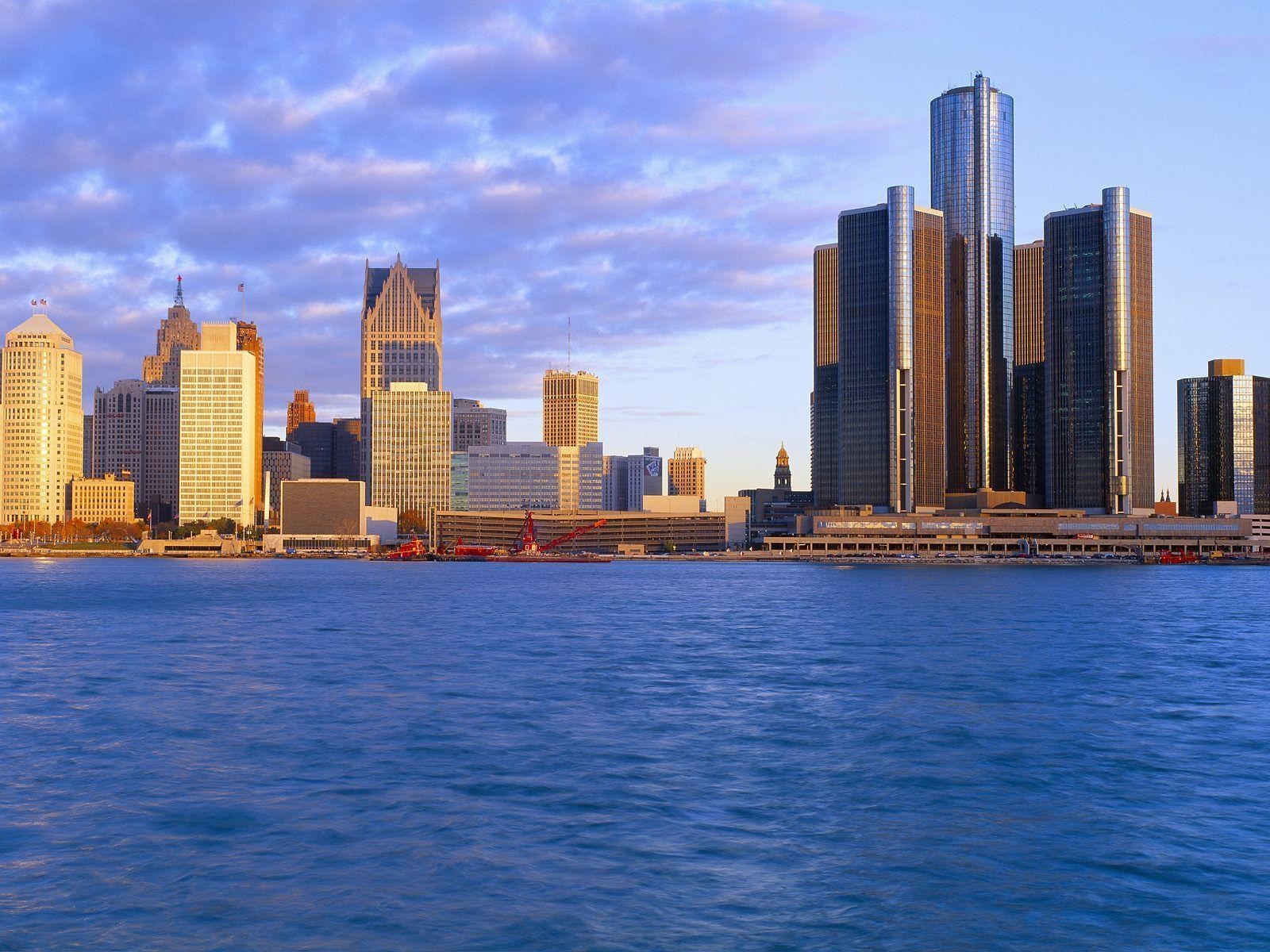 1600x1200 Detroit at sunrise Wallpaper, Desktop