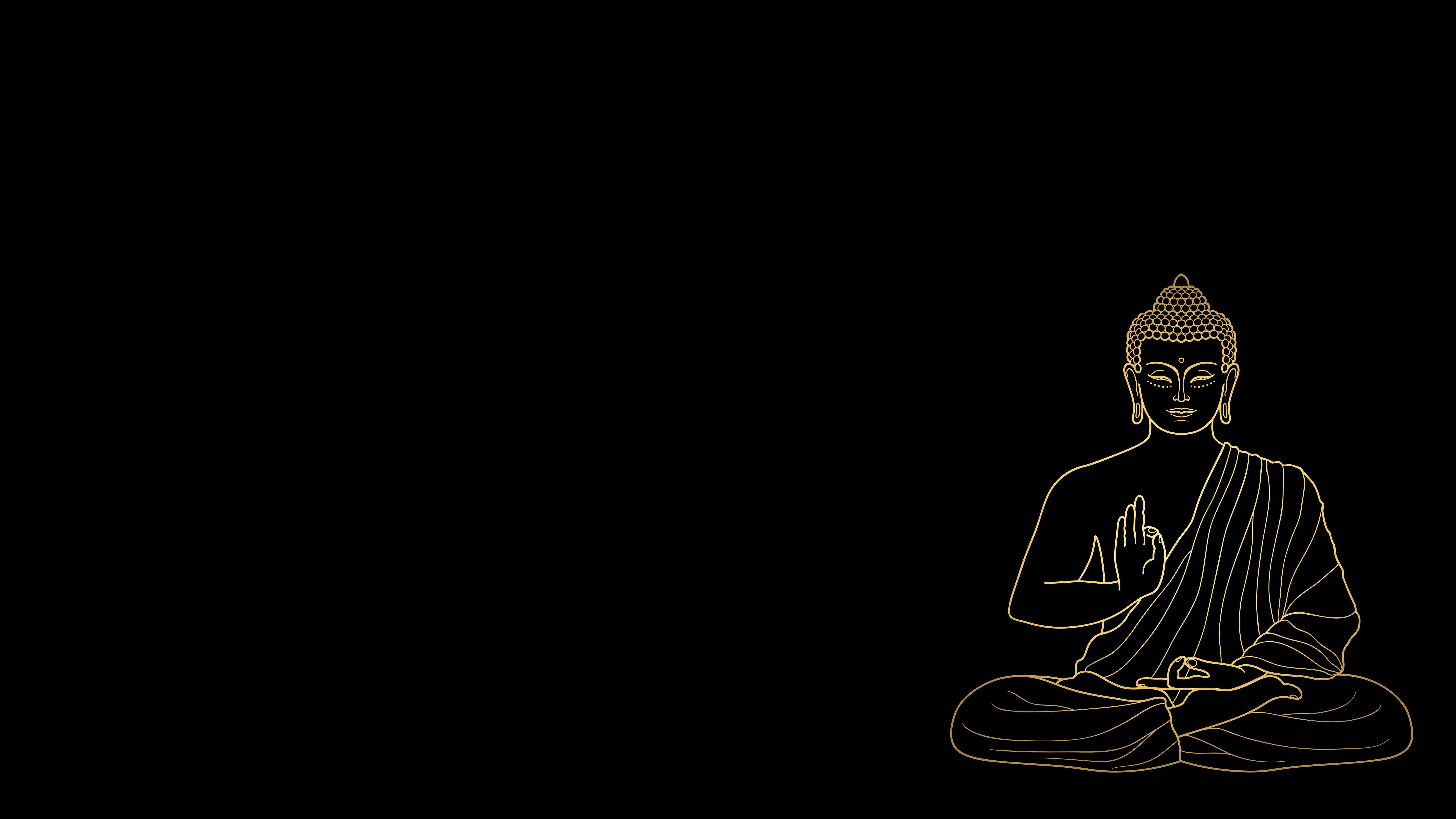 7680x4320 Buddha Meditating Uhd 8k Wallpaper Black And White Wallpaper & Background Download, Desktop